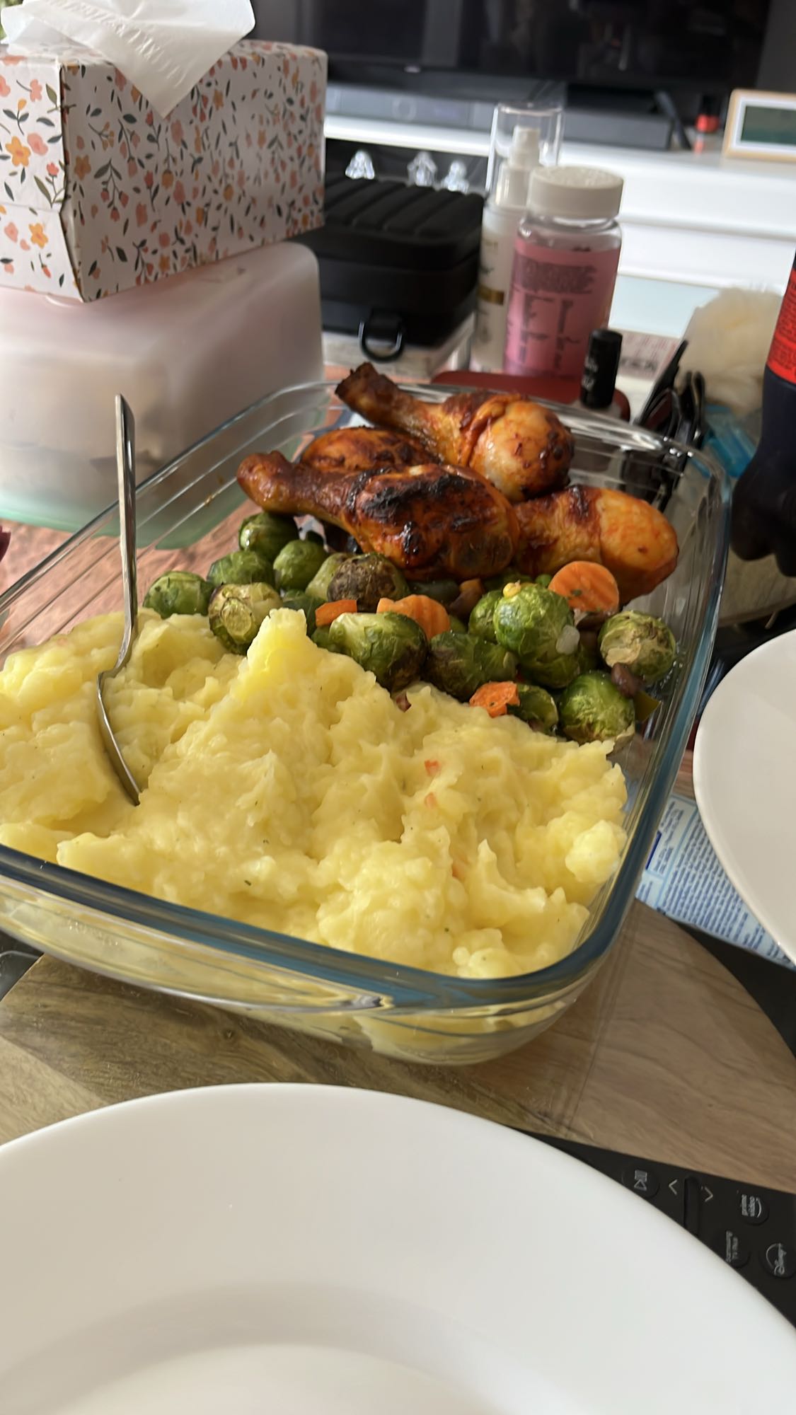 Udka z puree i warzywami