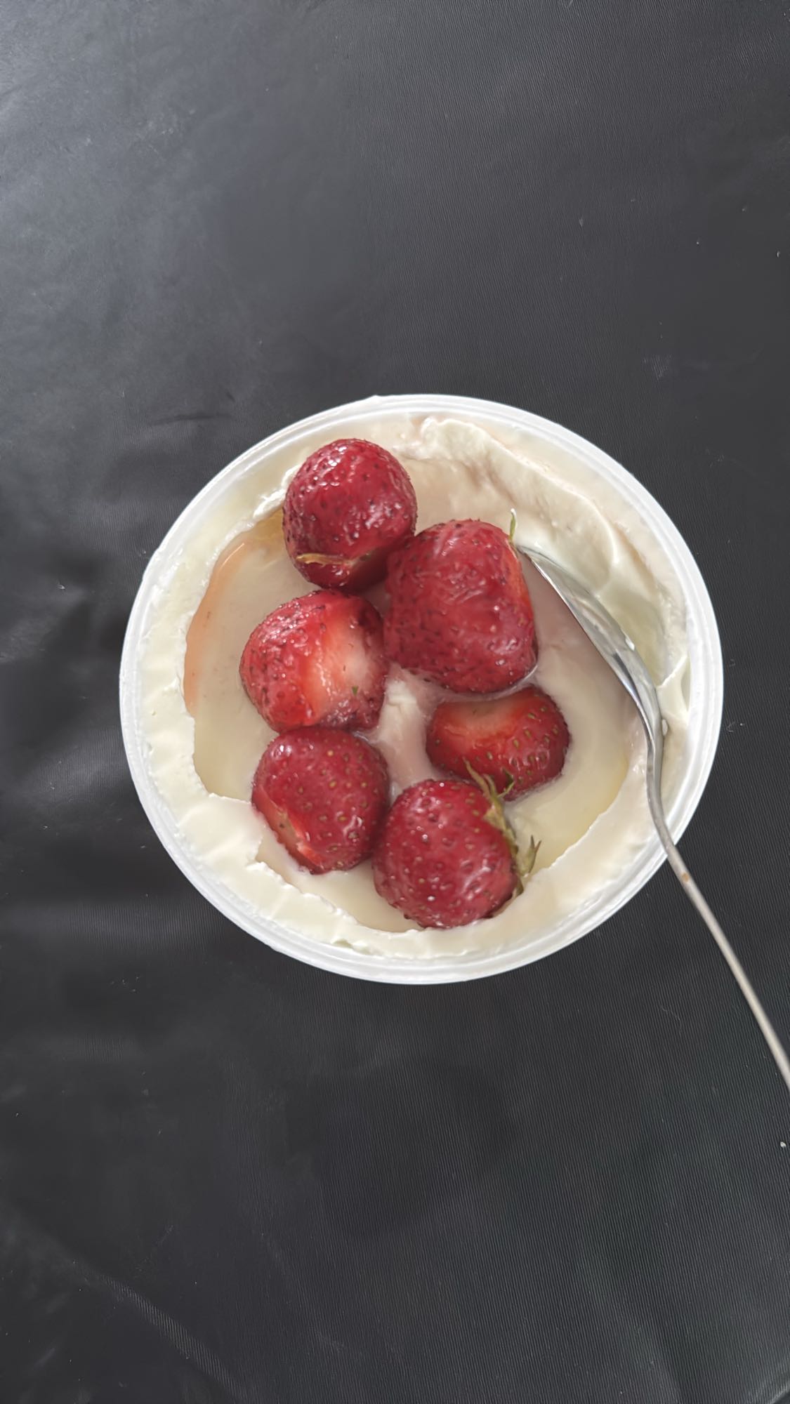 Aardbeien yoghurt