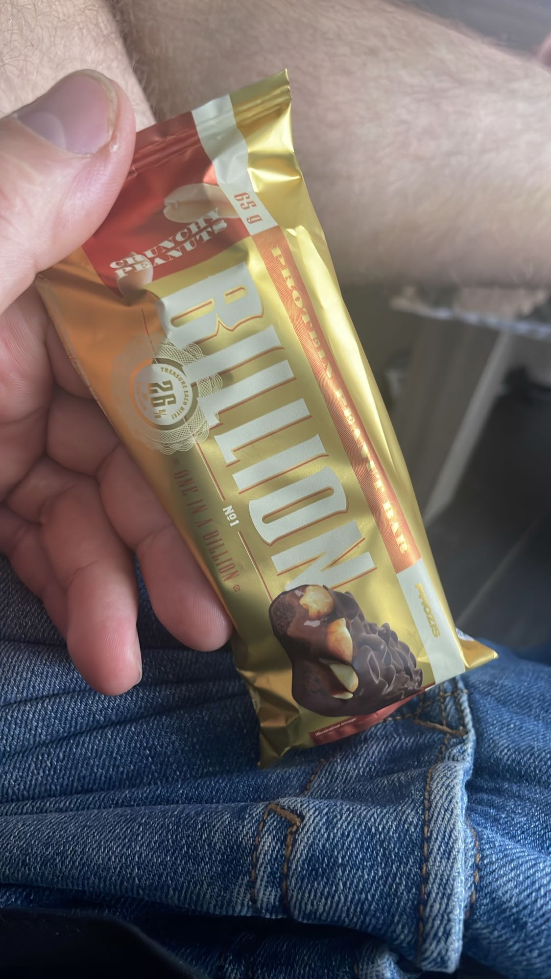 Barre protéinée cacahuète