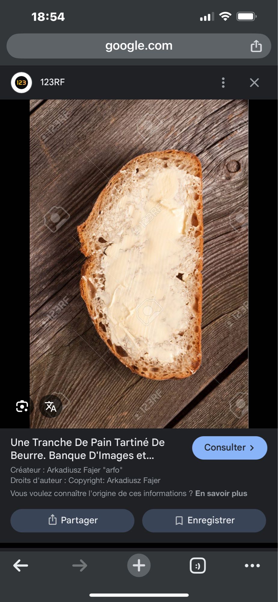Tartine beurre