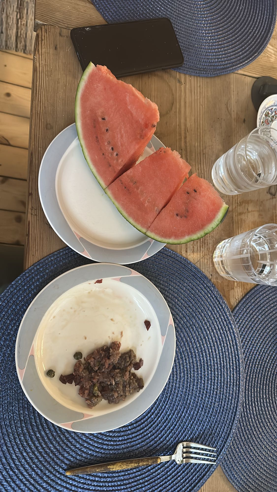 Vattenmelon och röra