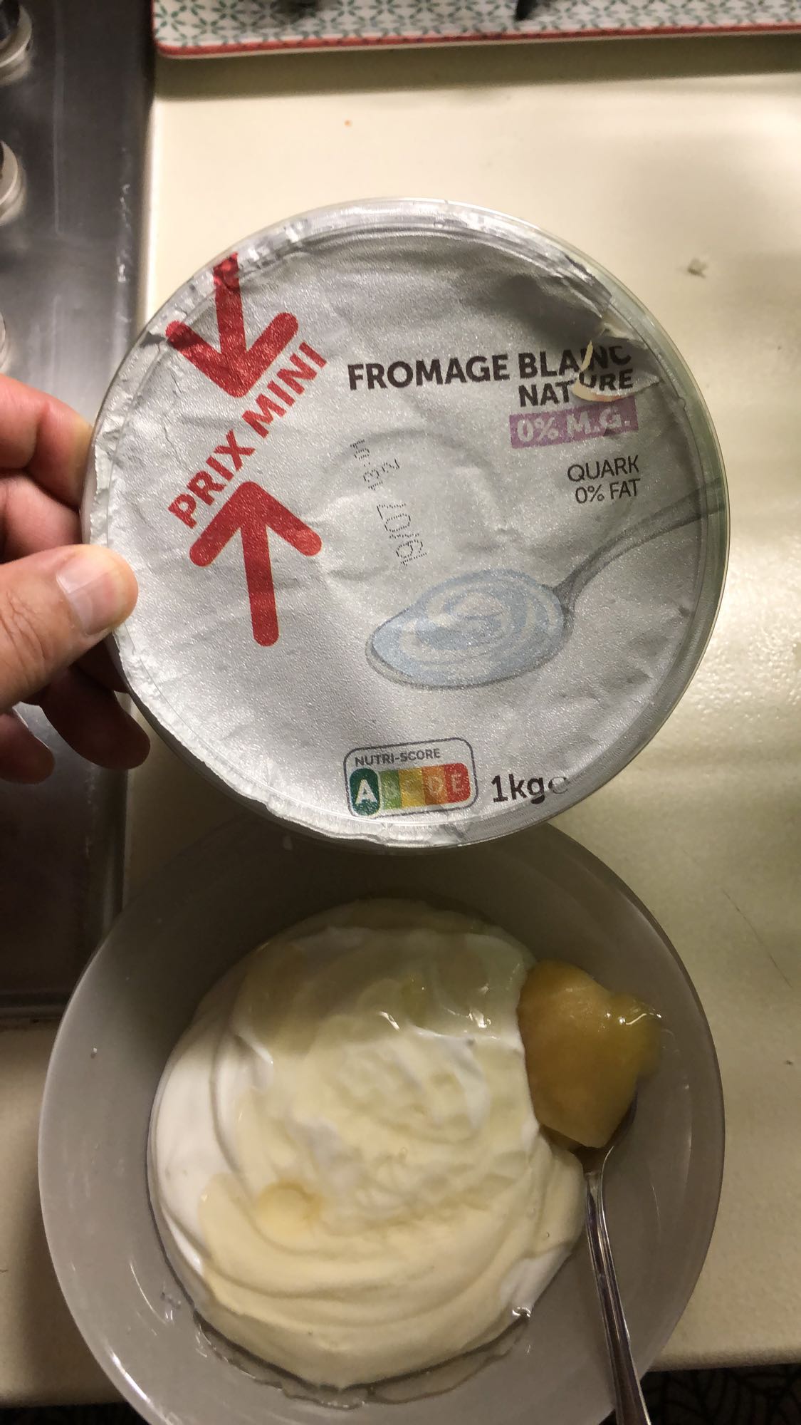 Fromage blanc et compote