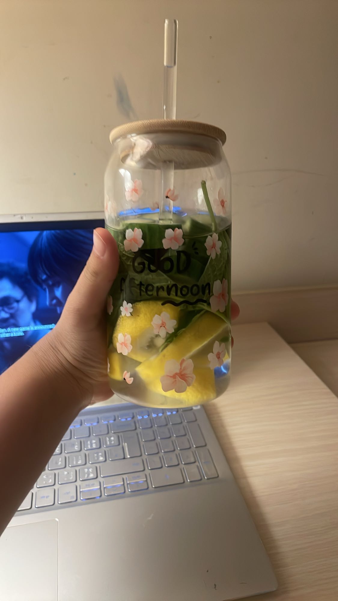 Lemon Cucumber Mint Water