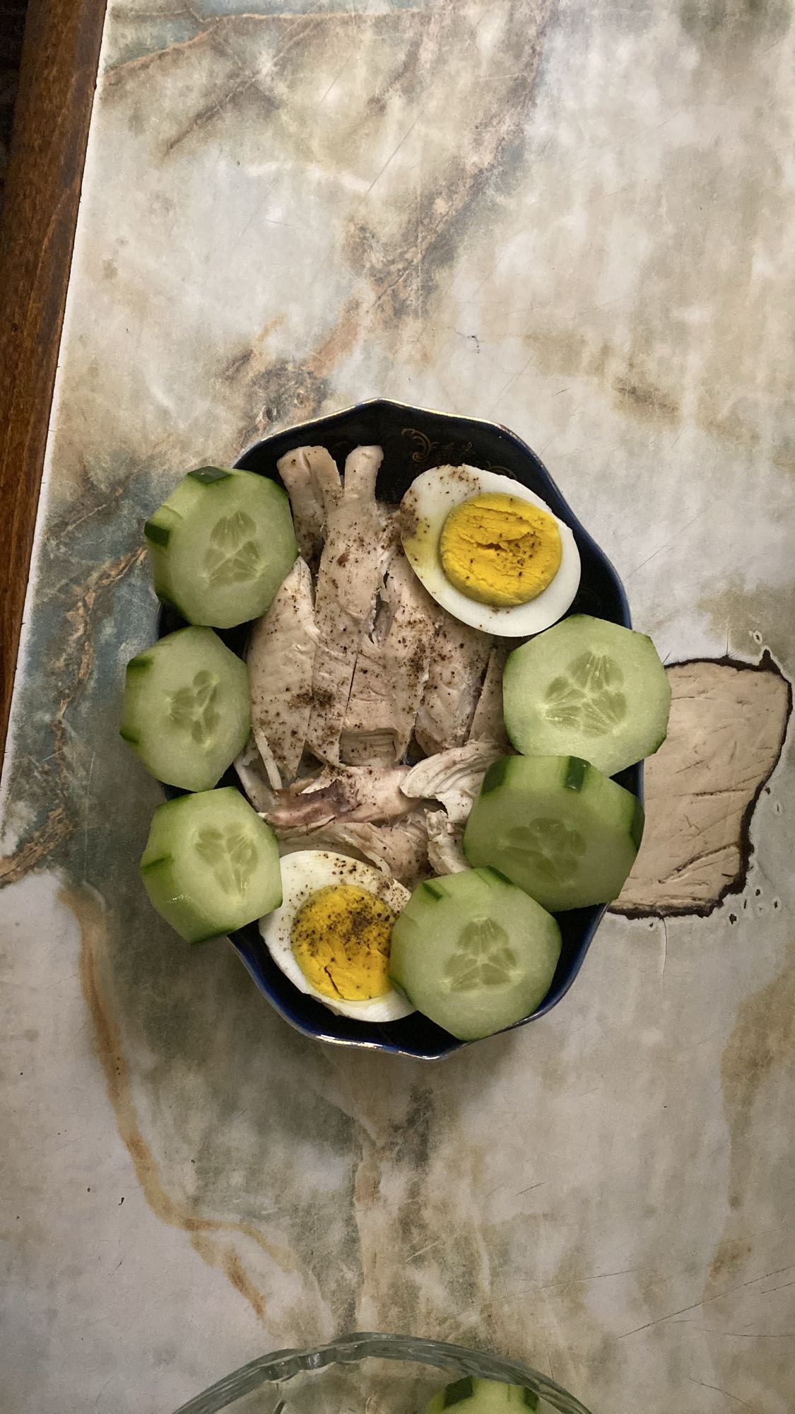 Chicken Egg Cucumber Bowl