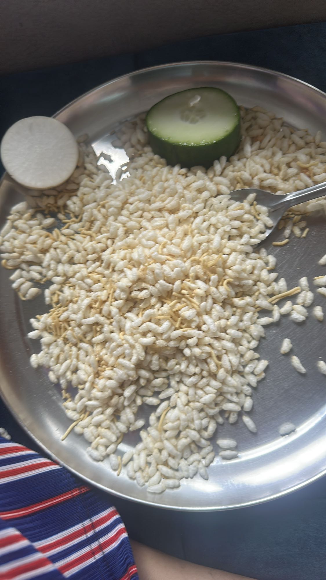 Puffed Rice Snack Plate