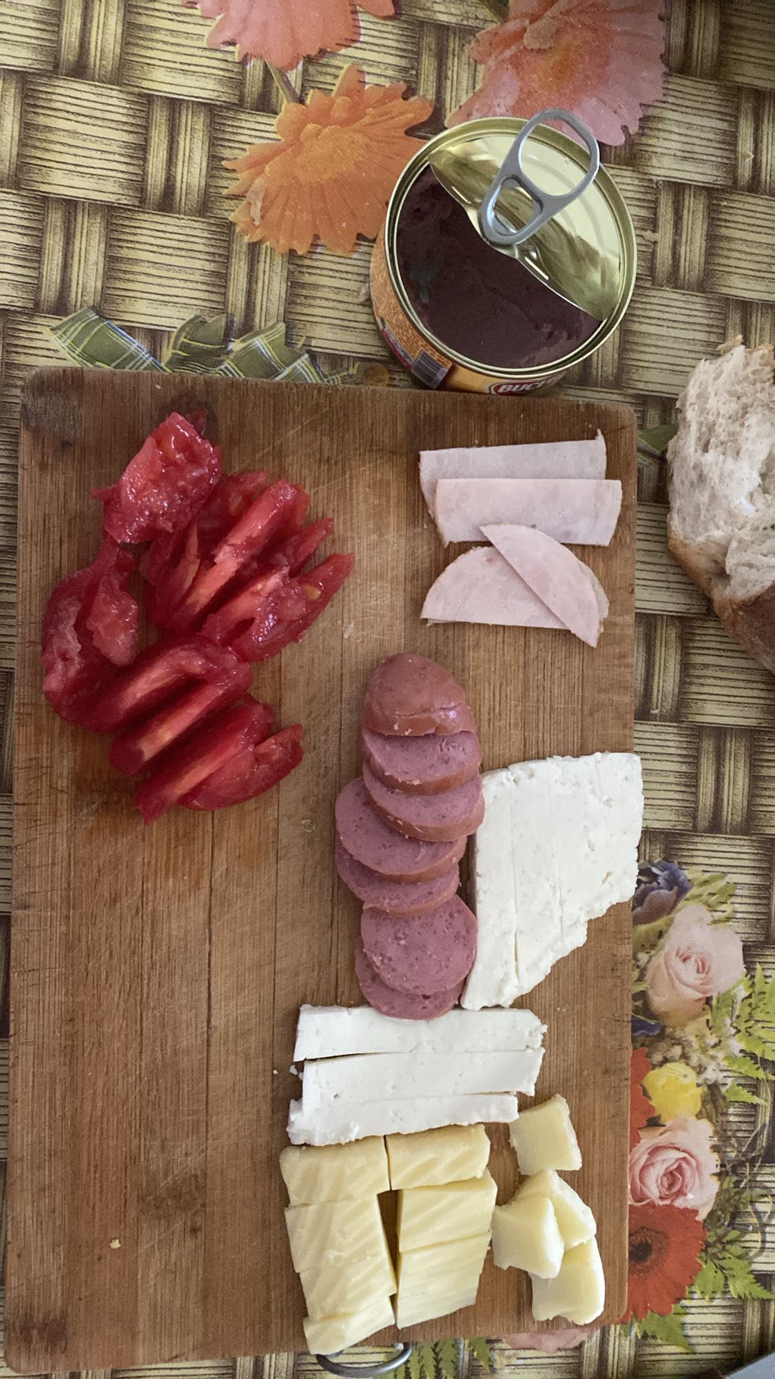 Platou mic dejun rustic