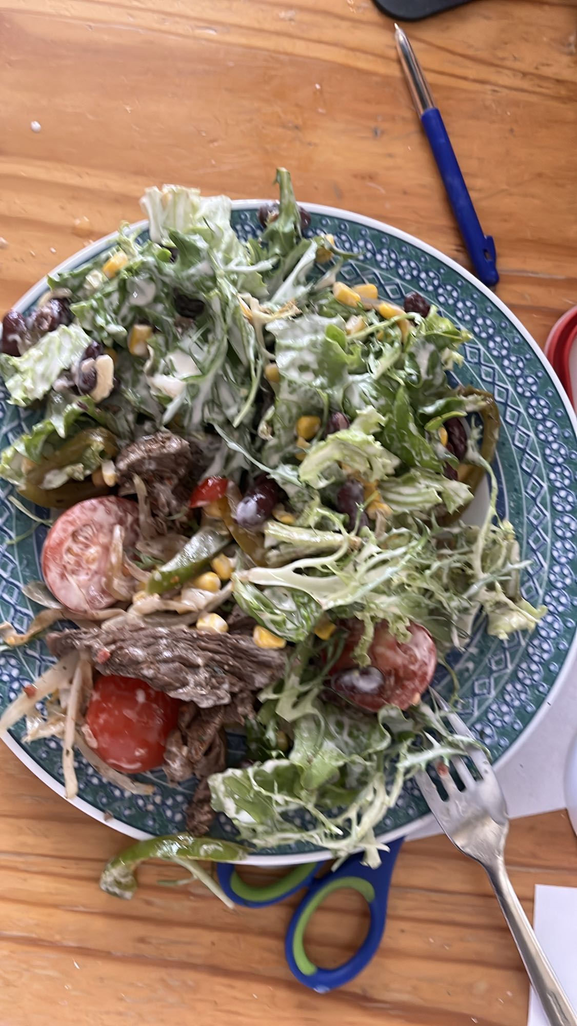 Salade bœuf et légumes