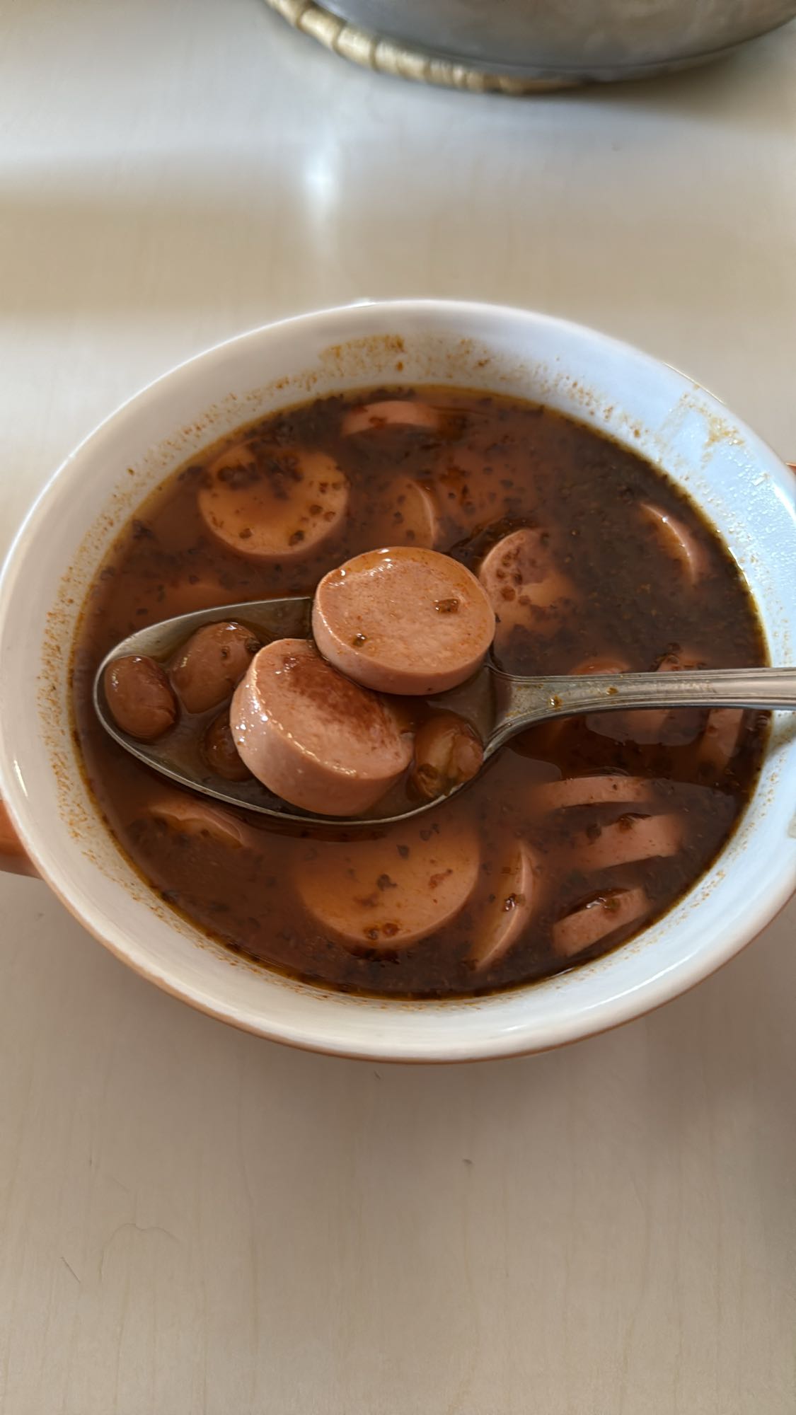 Sausage bean soup