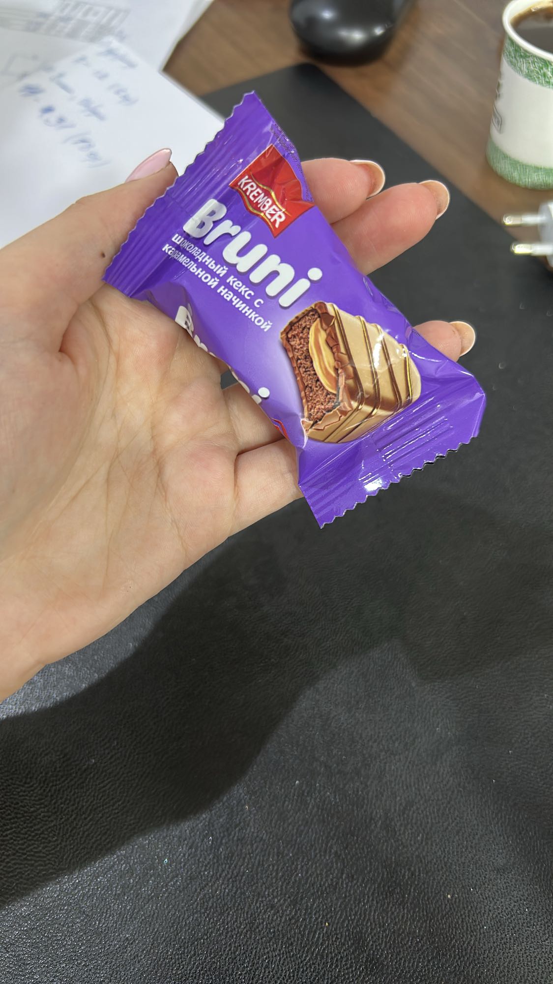 Бруни кекс с карамелью