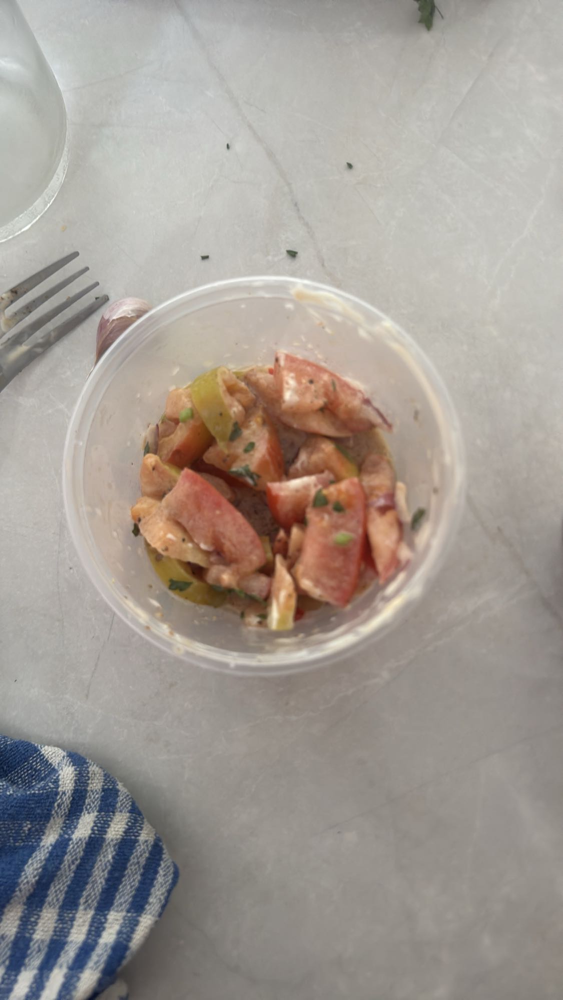 salade de poulet tomate