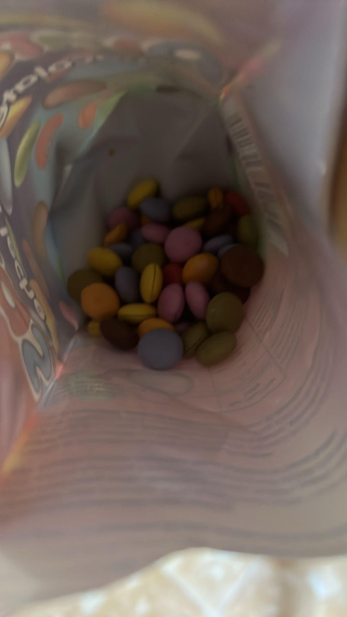 lentejas de chocolate