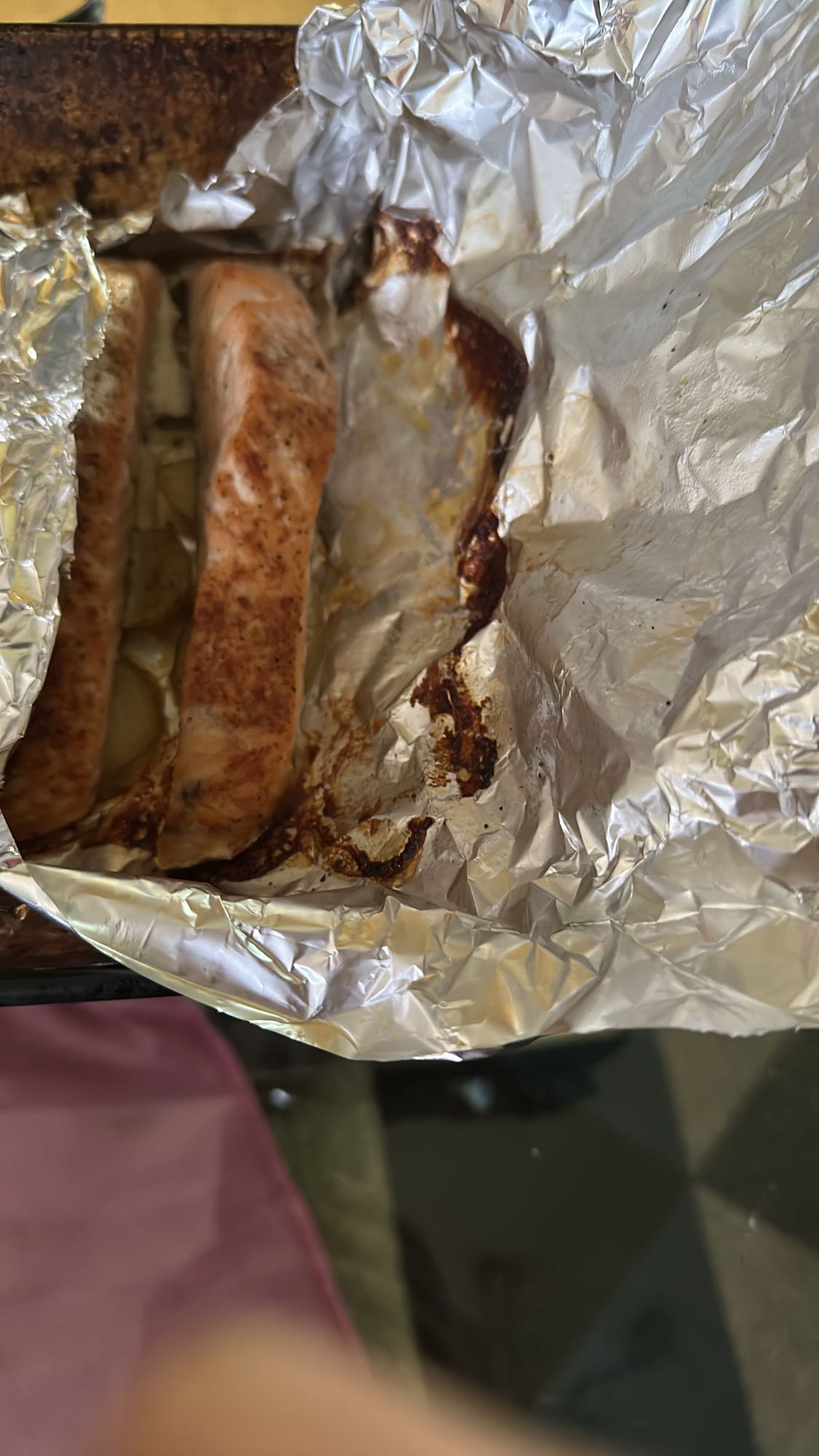 Ovnsbakt laks i folie