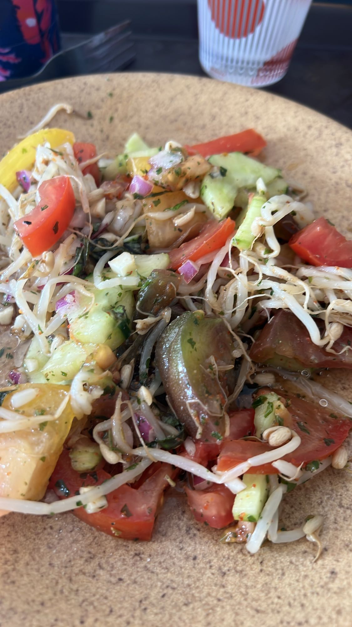 Salade de légumes frais