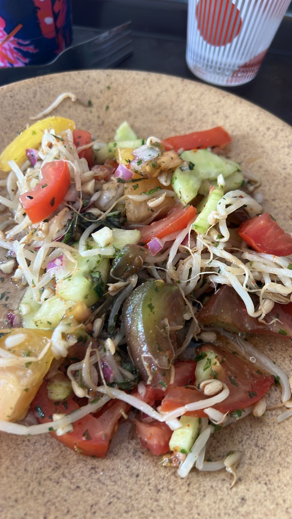 Salade de légumes frais