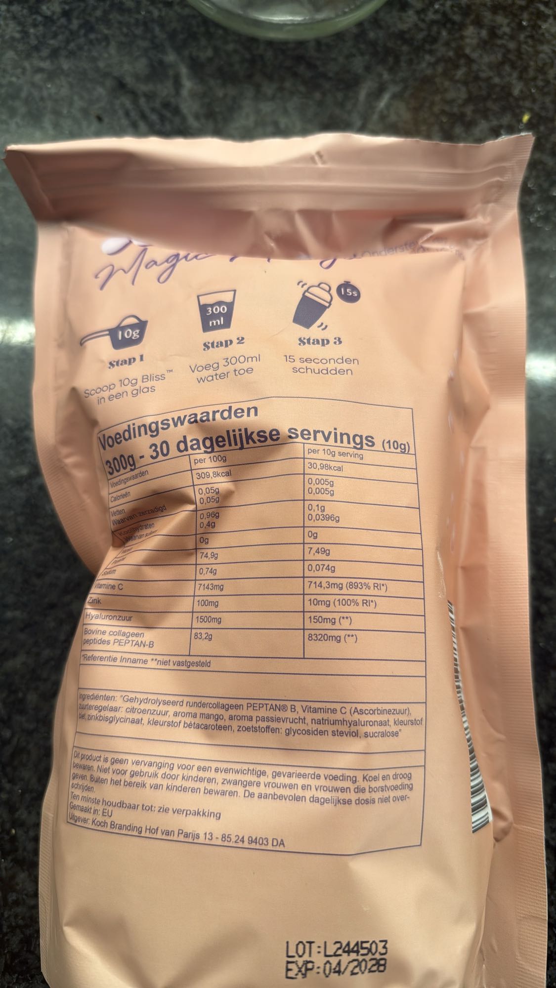 Collageen mango drankje