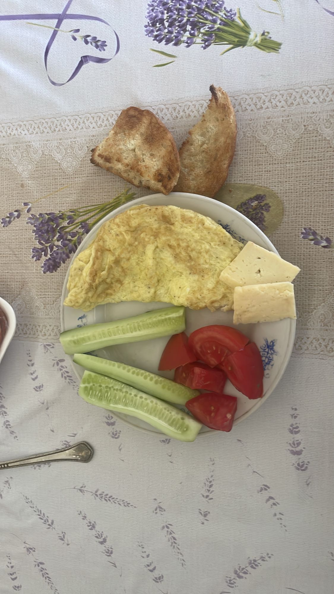 Omelette and Veggie Plate