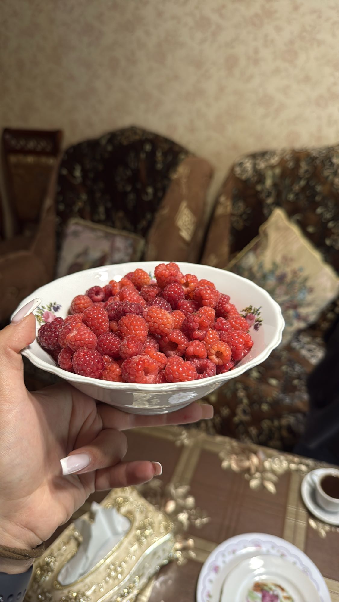 Fresh Raspberries Bowl