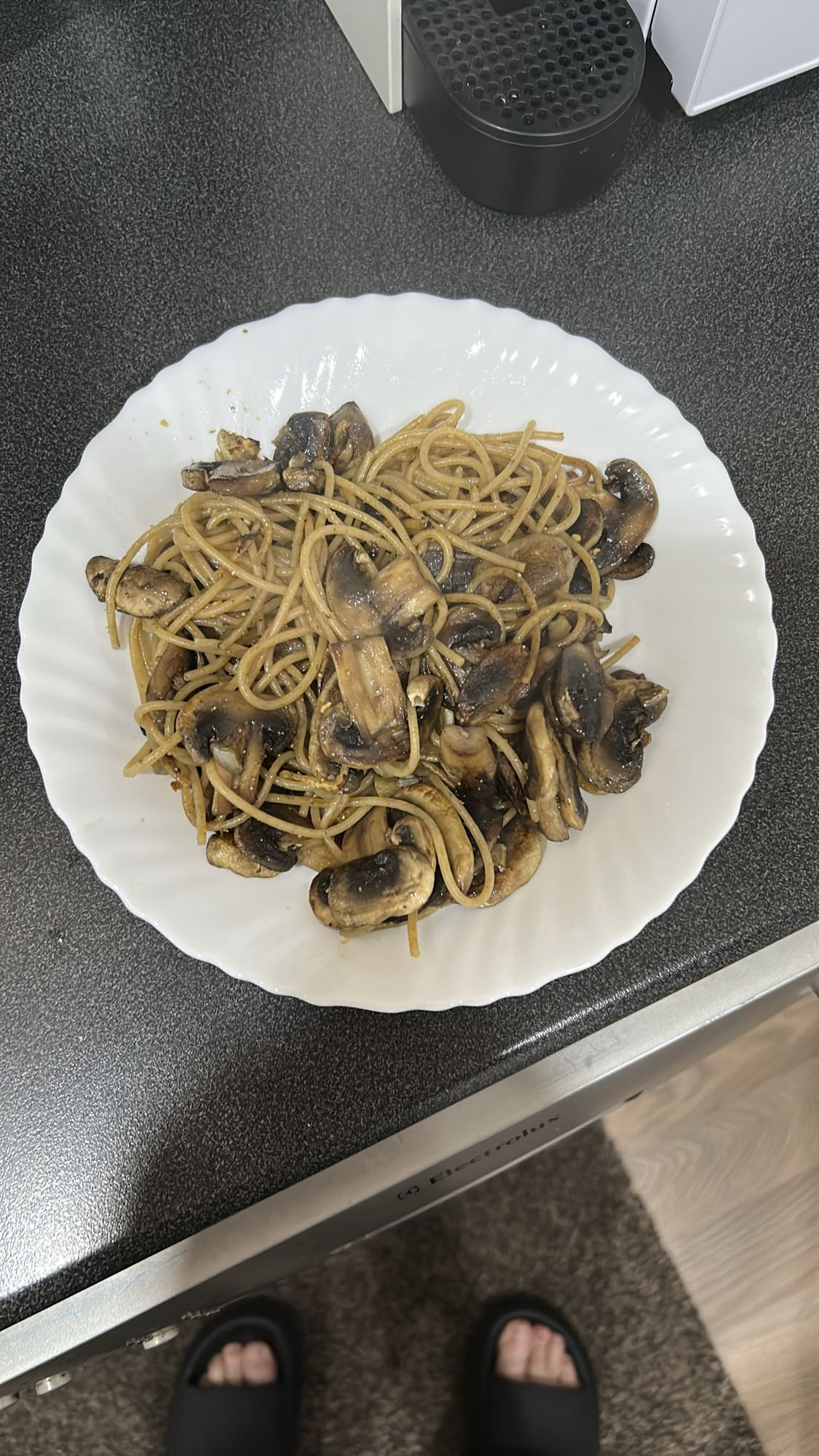 Fullkornspasta med sopp