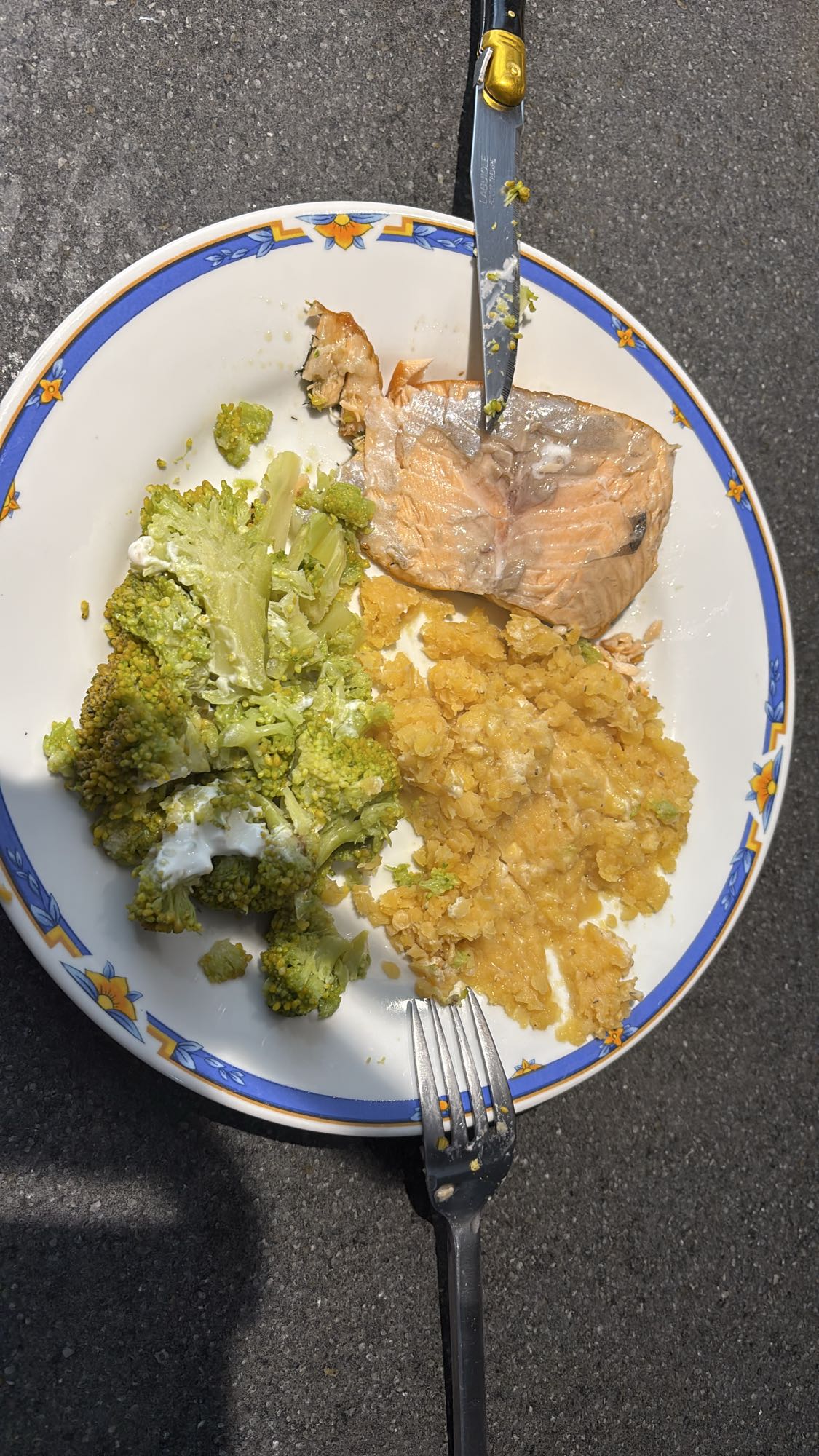 Saumon avec légumes