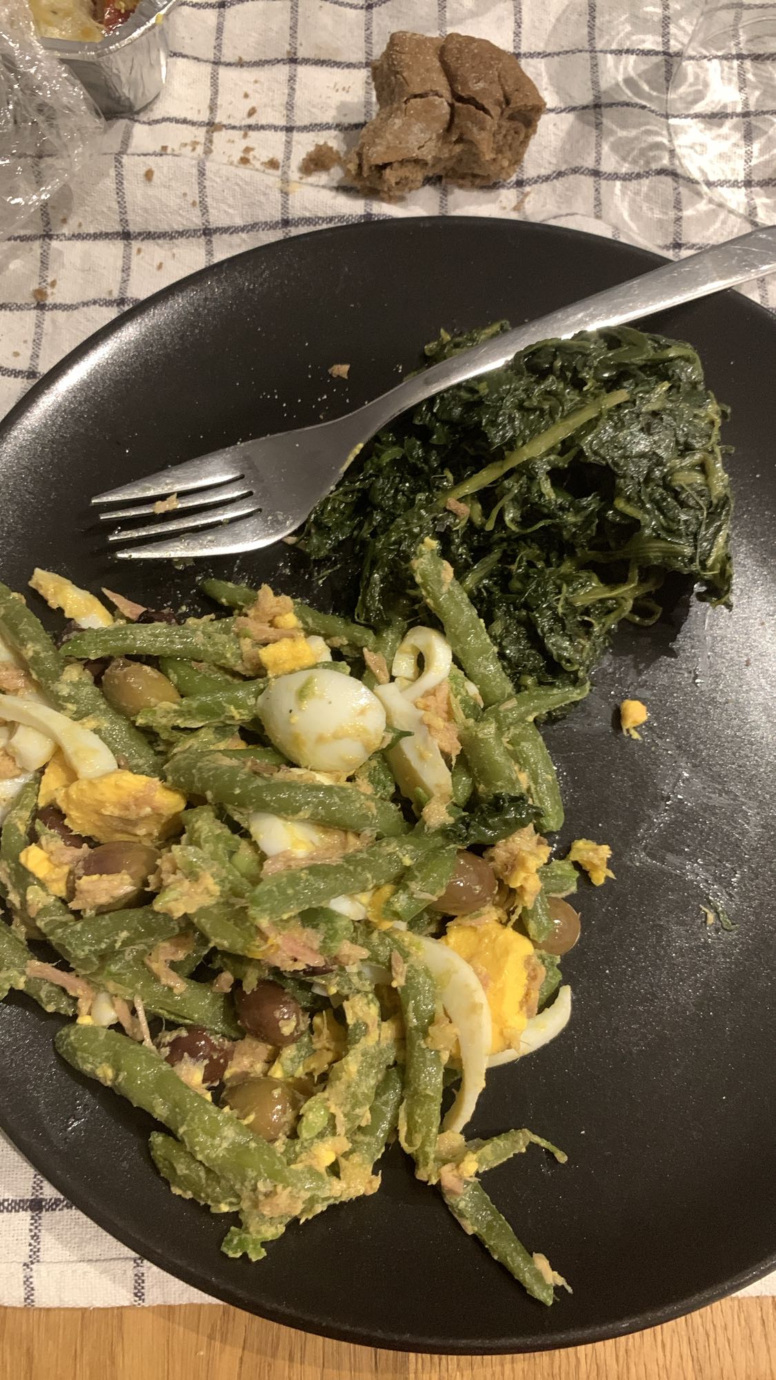 Insalata fagiolini e uova