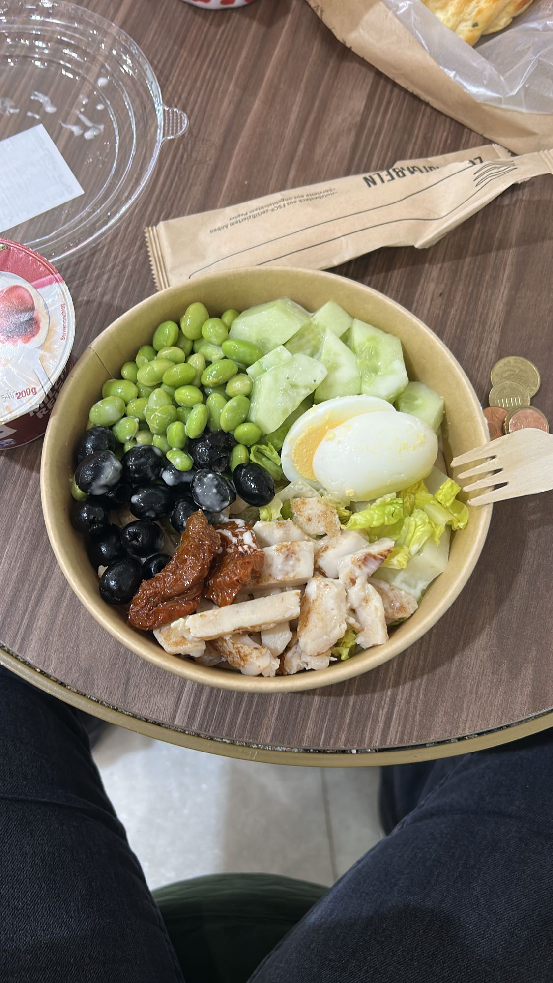 Куриный боул с яйцом