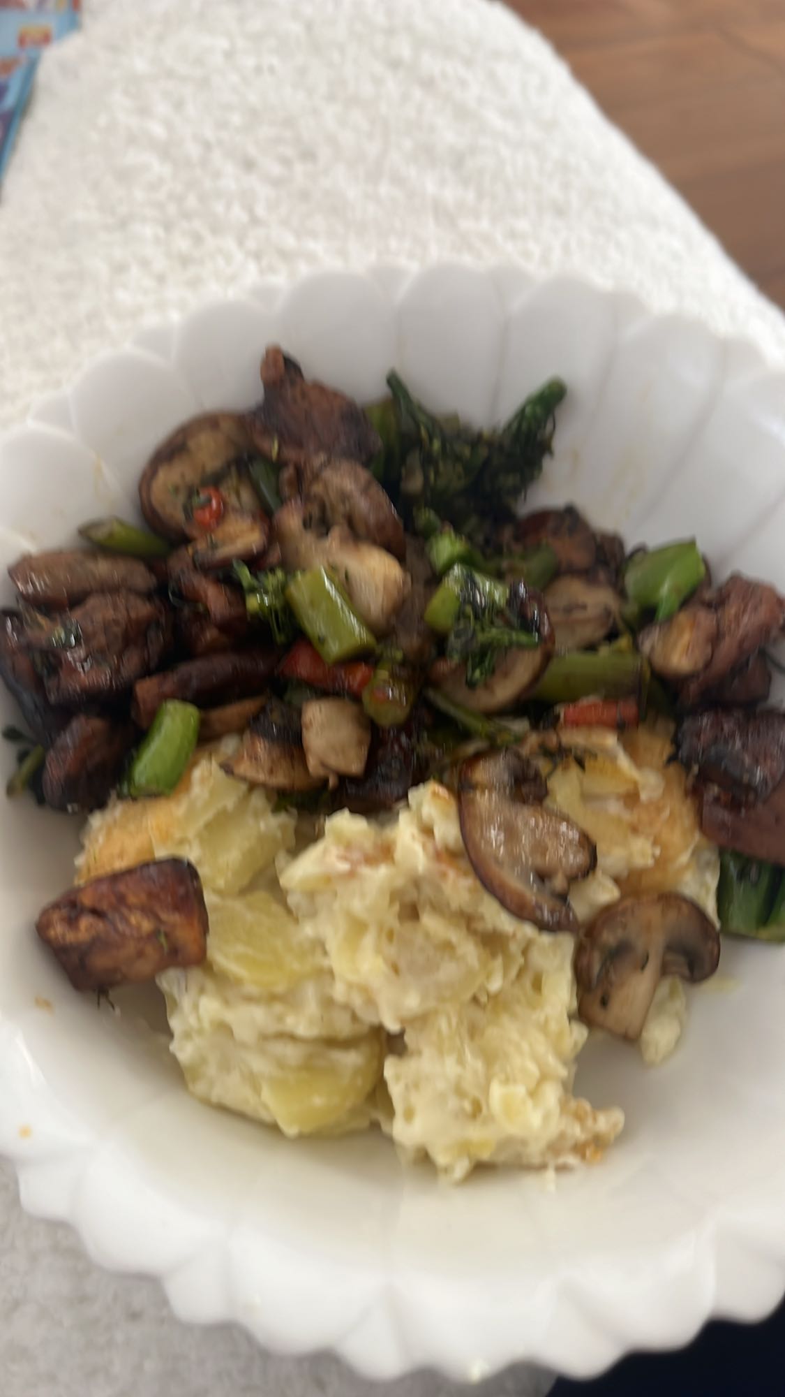 Aardappelgratin met groenten