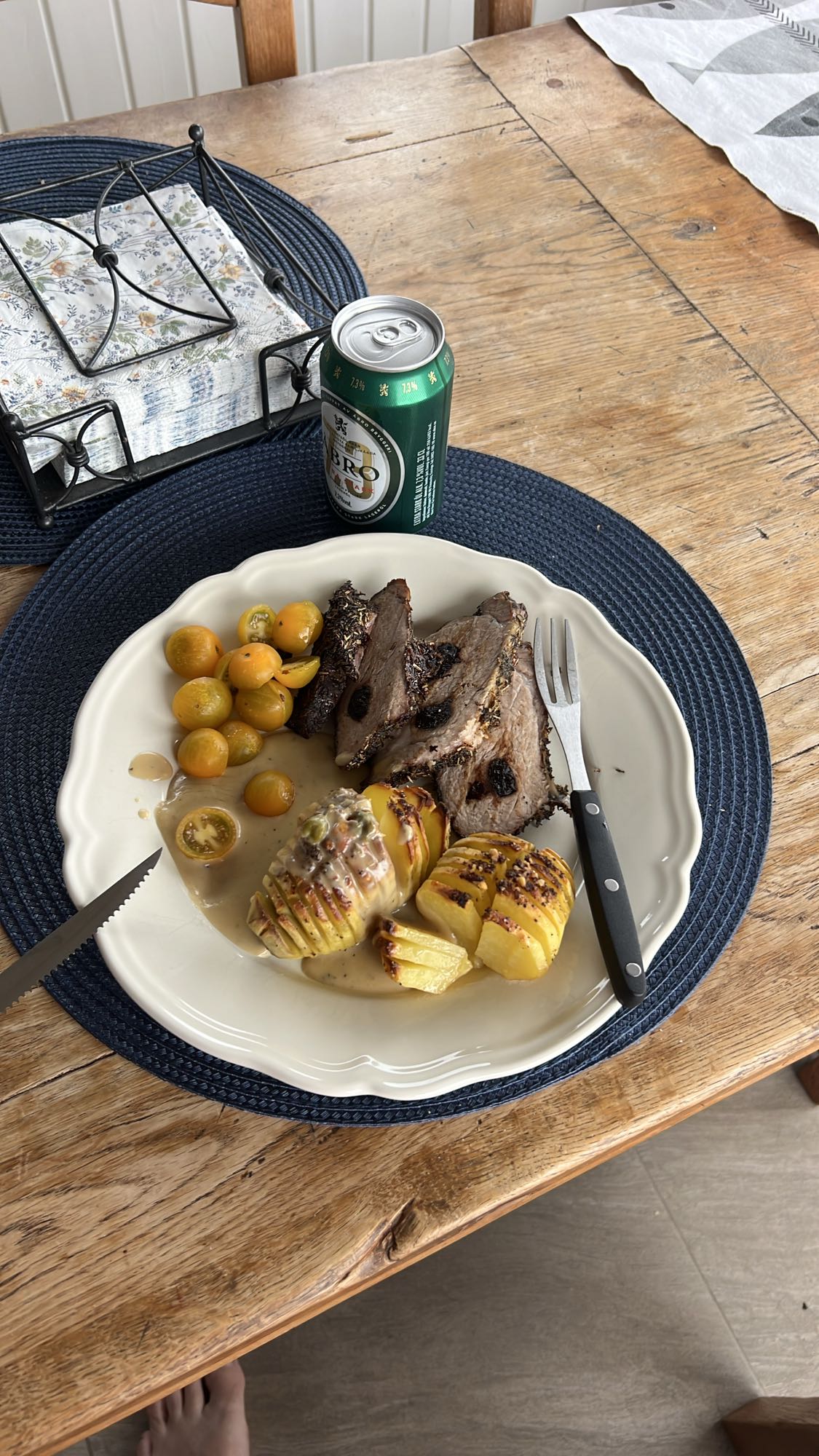 Rostbiff med potatis