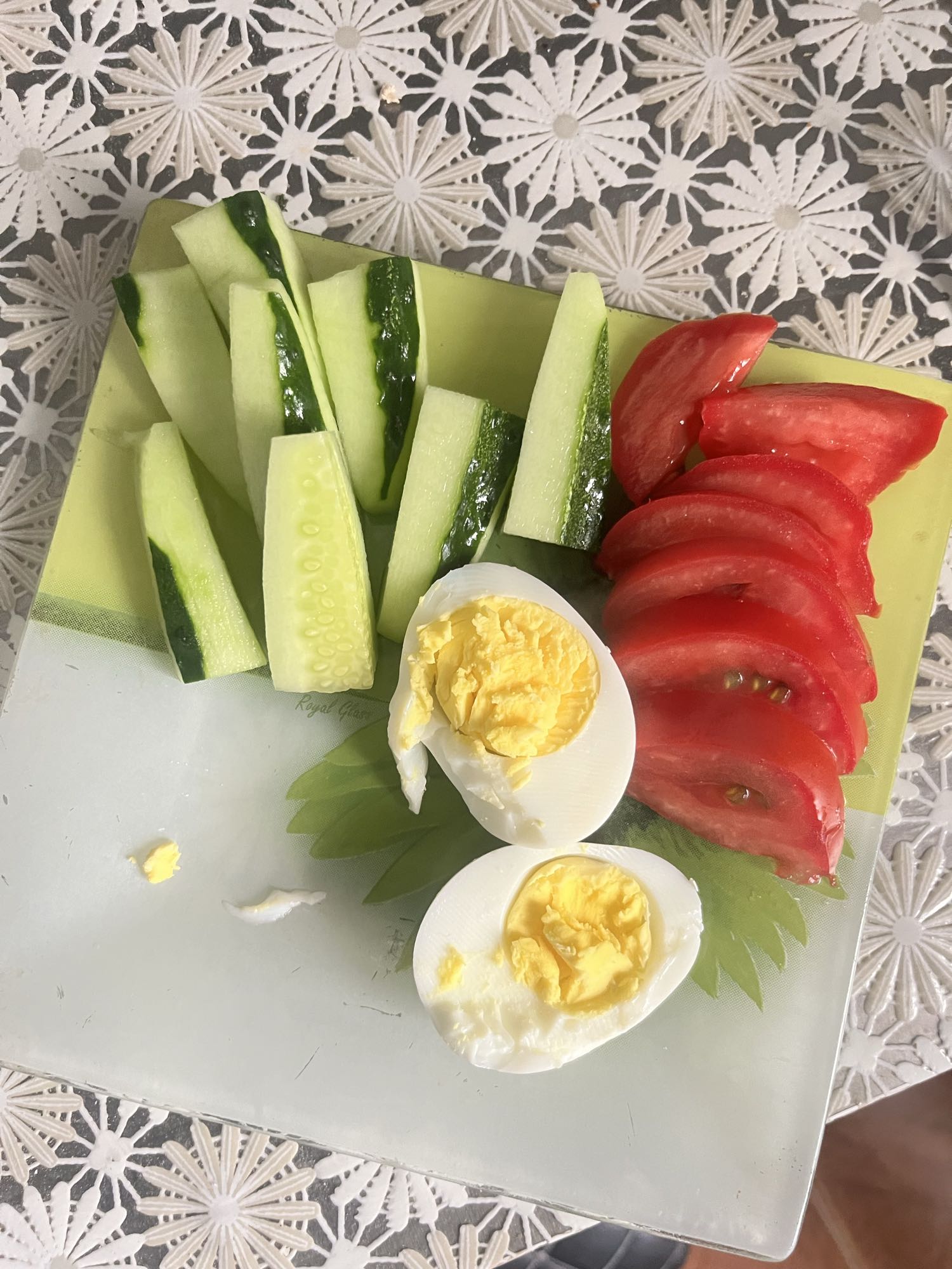 Овощи с яйцом