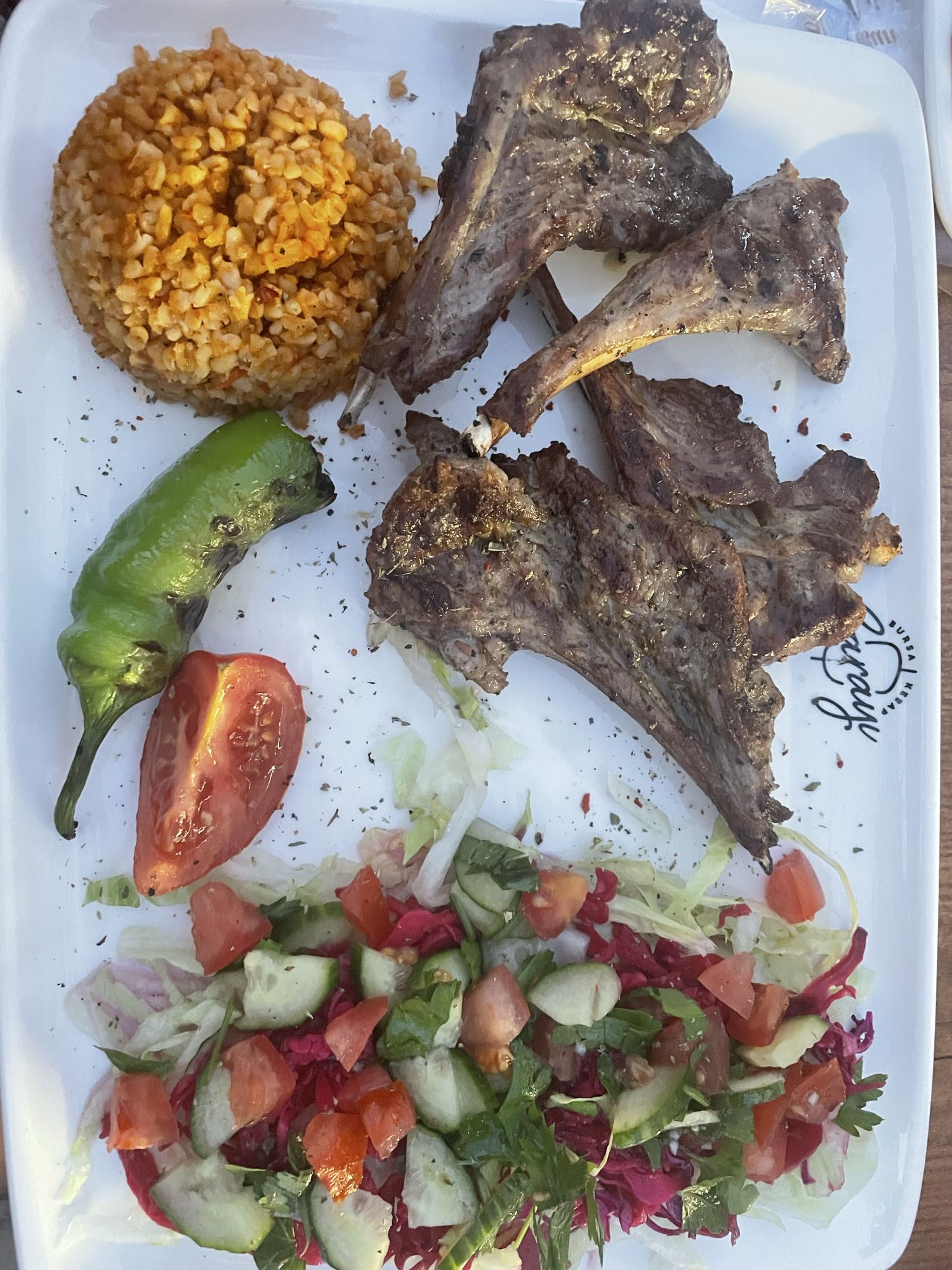 Kuzu pirzola tabağı