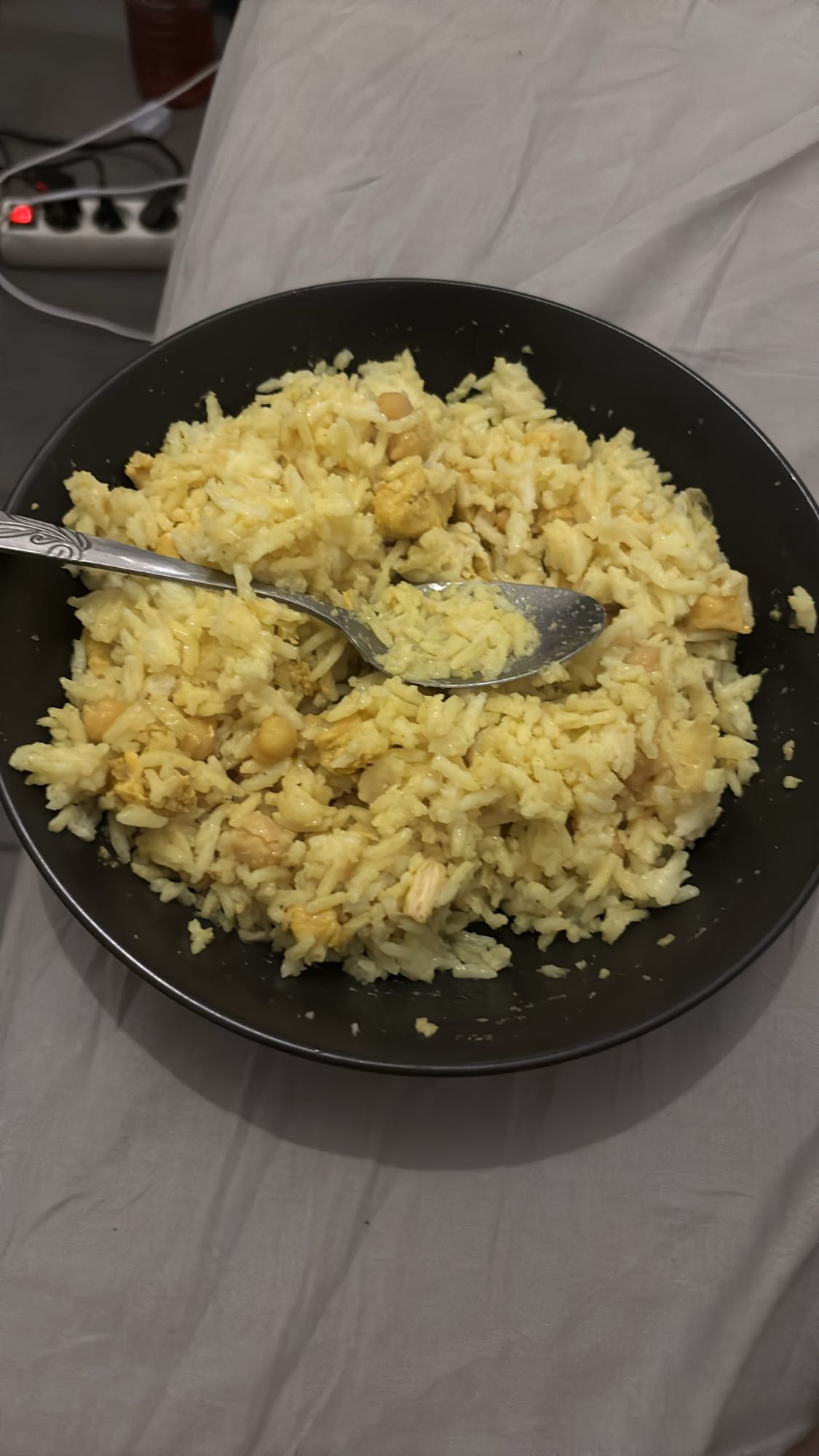 Riz au poulet et pois chiches
