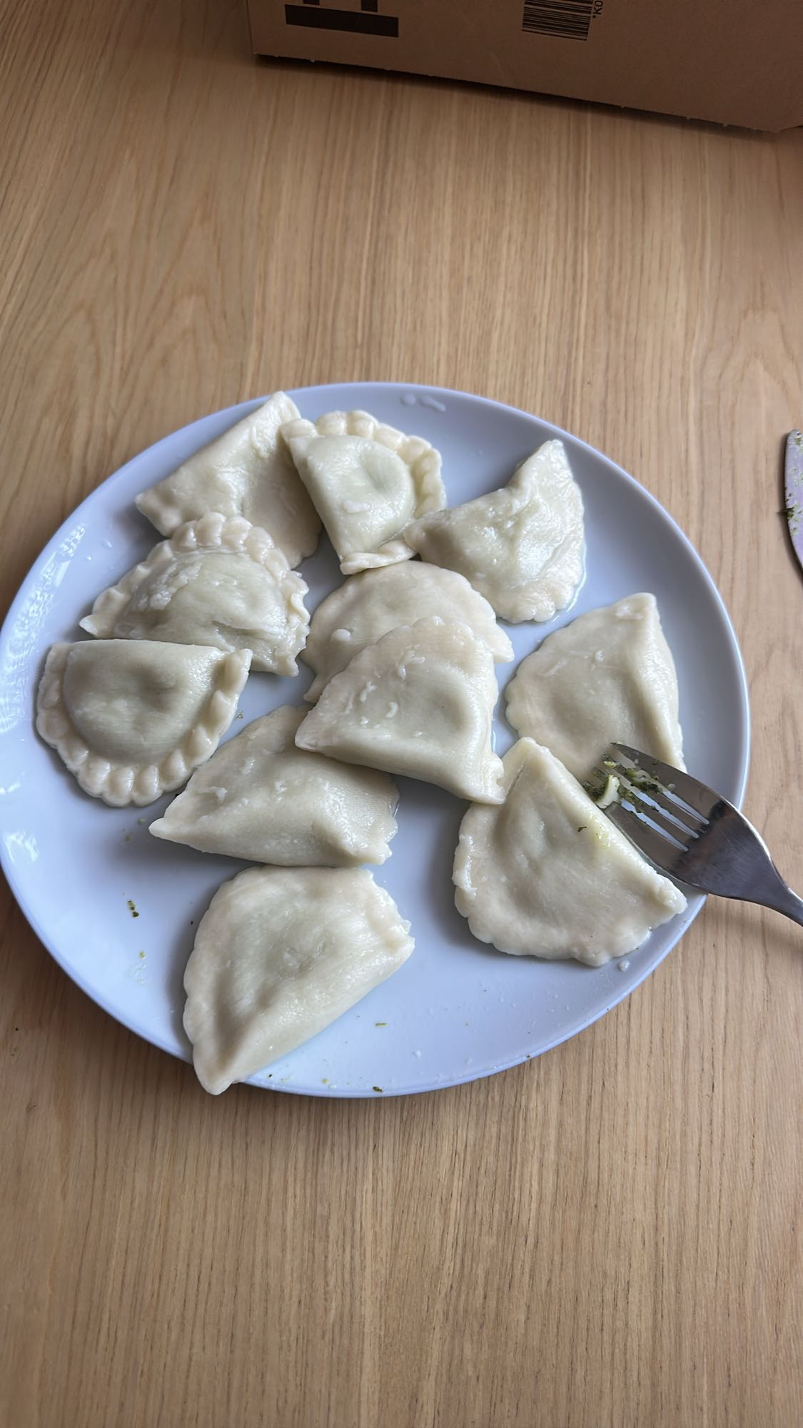 Pierogi z serem i szpinakiem