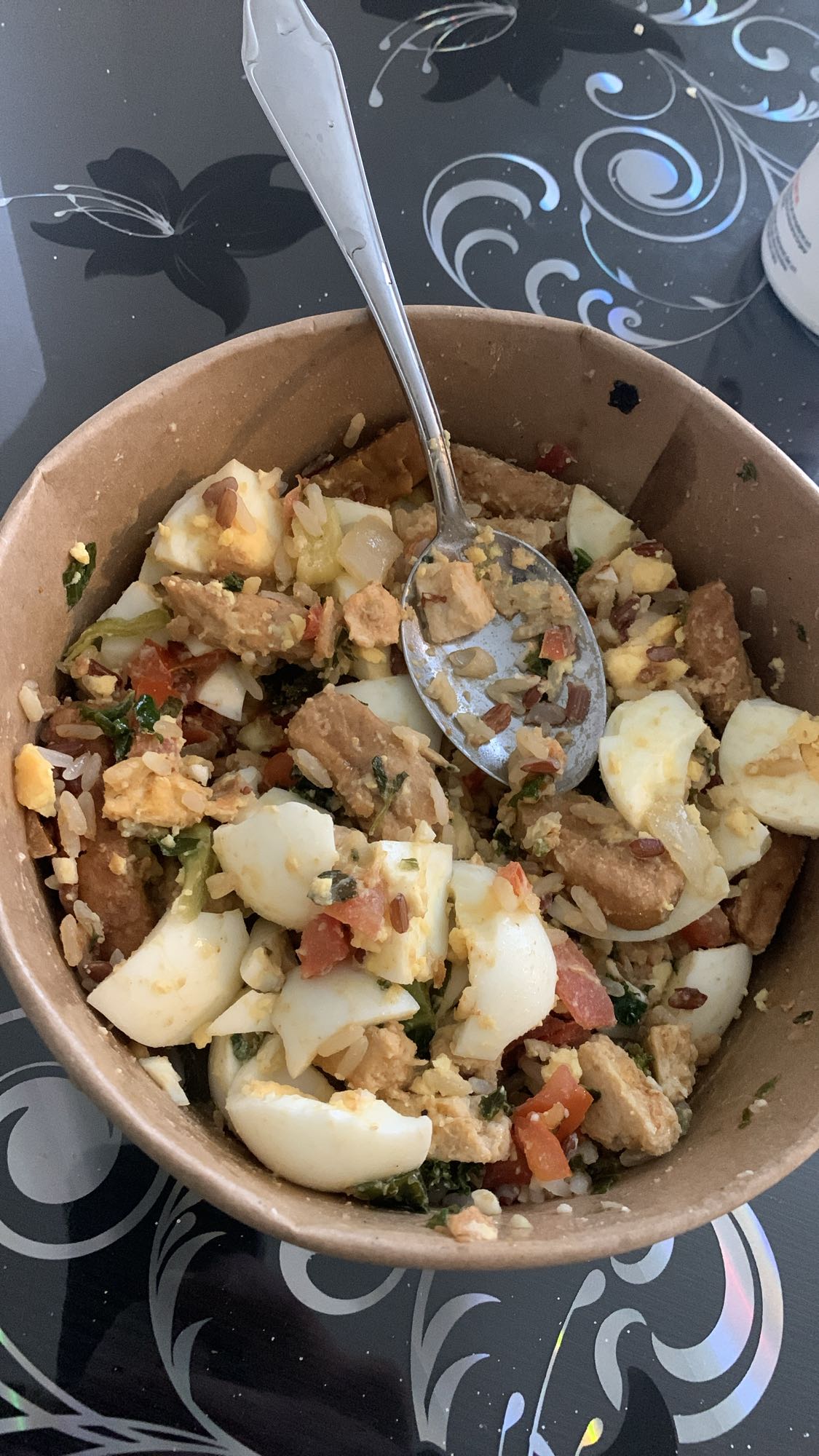 Ägg- och kycklingskål