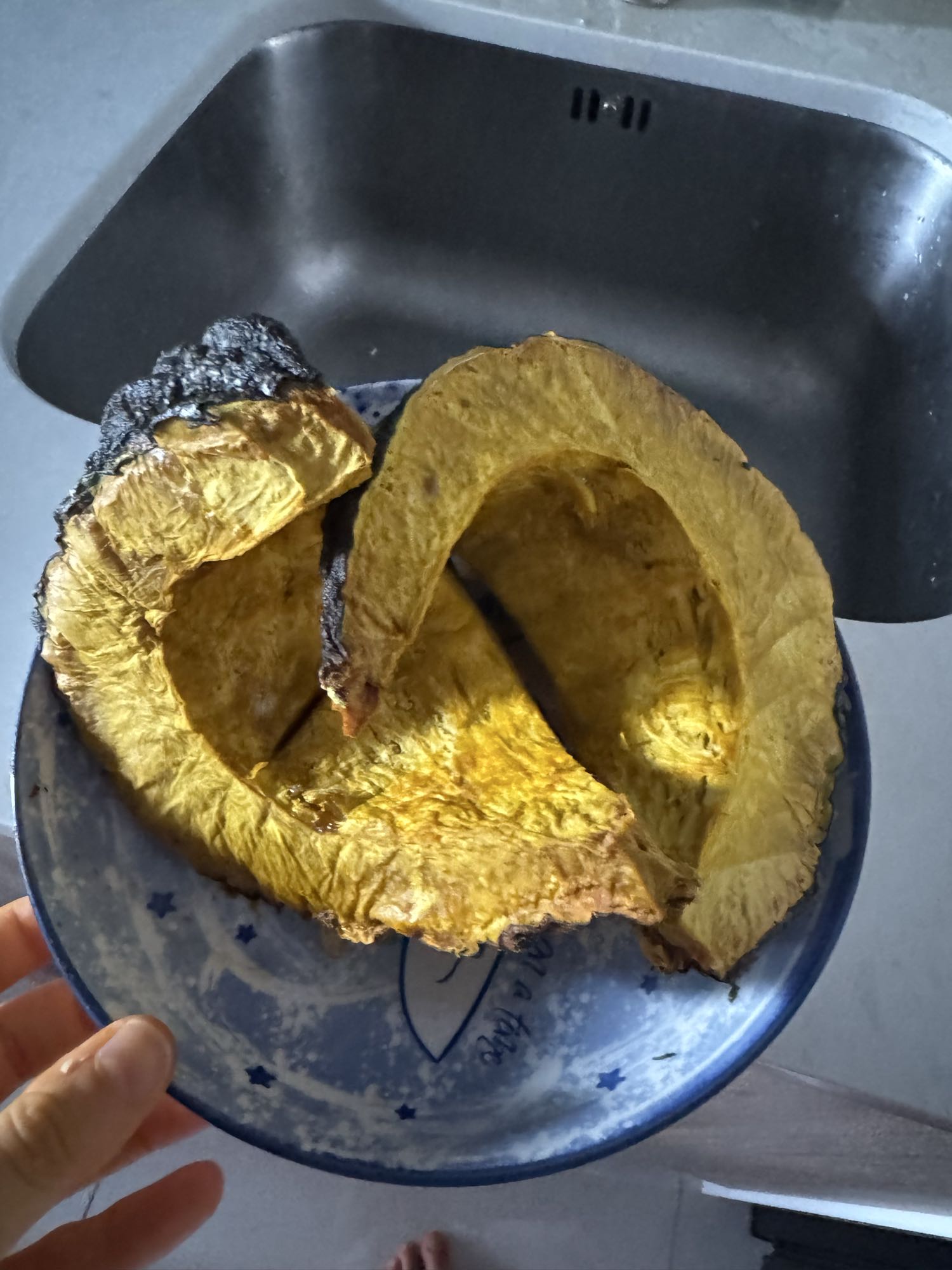 tranches de citrouille rôties