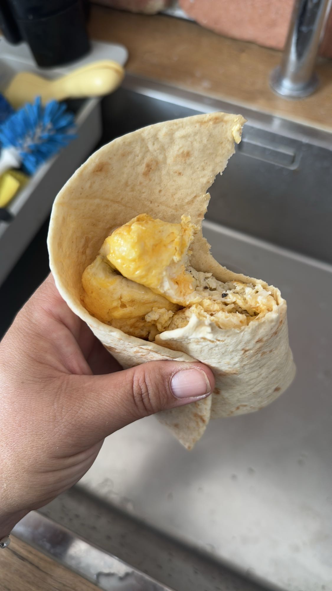 Eiwitrijke ontbijtwrap