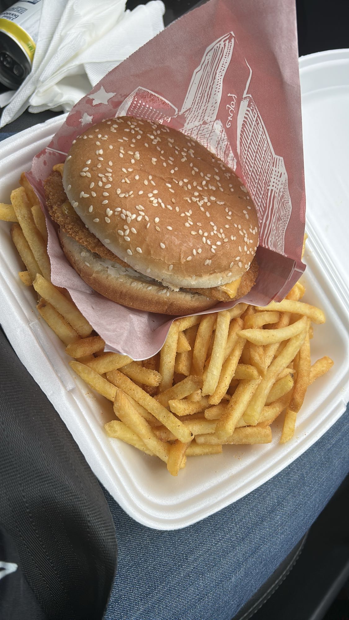Kycklingburgare med pommes