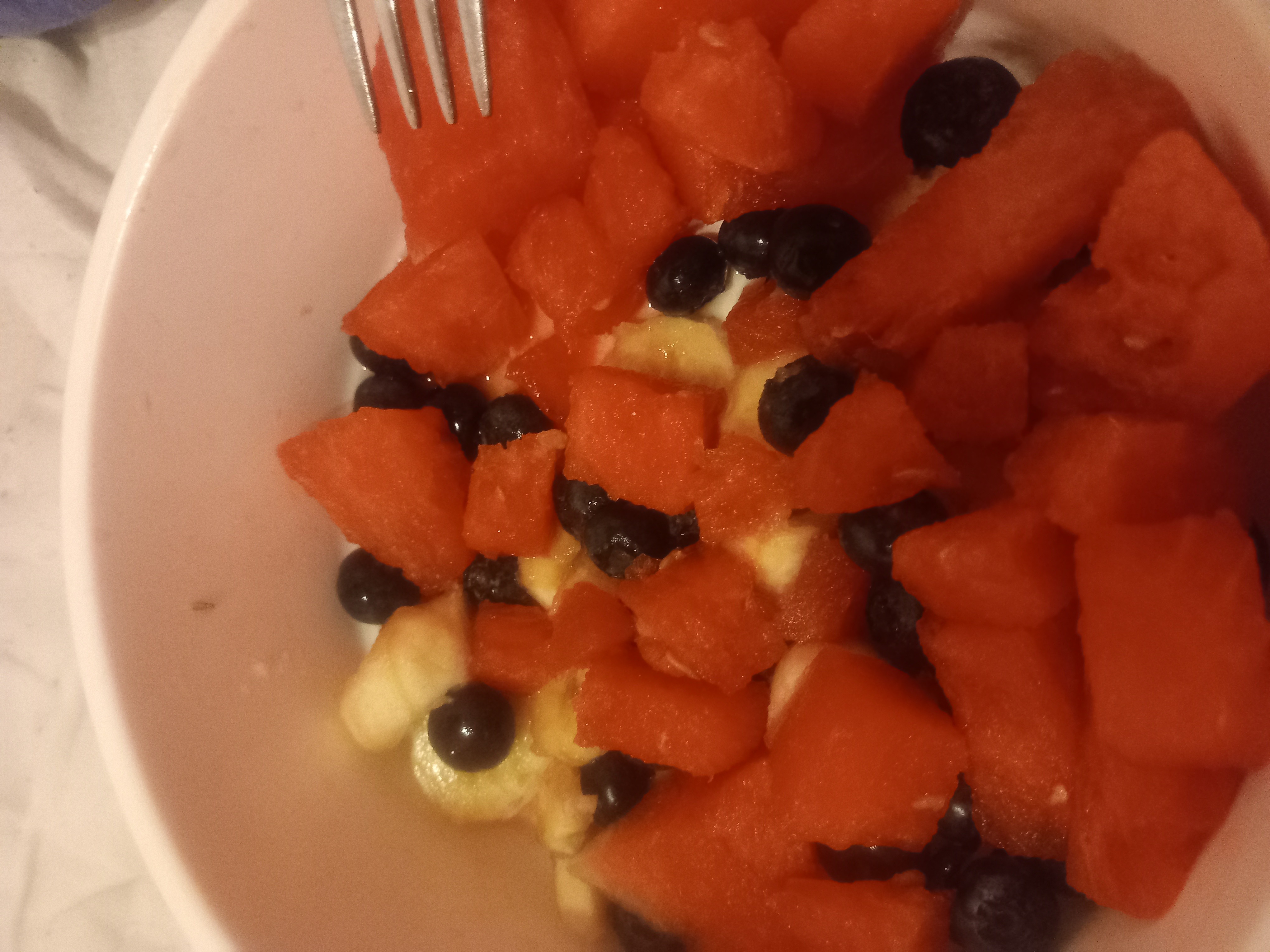 Fruchtsalat mit Melone