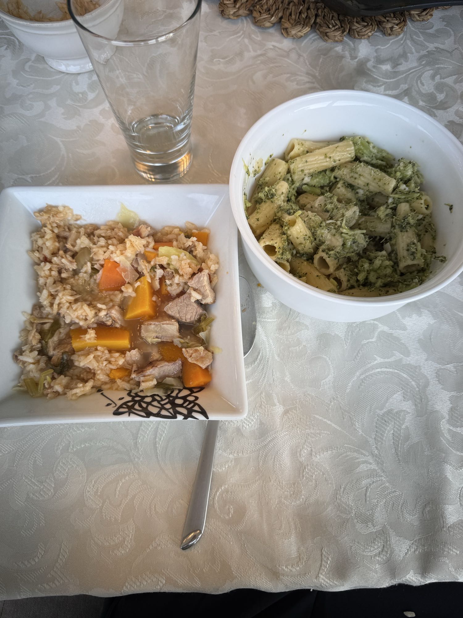 arroz con verduras y brócoli