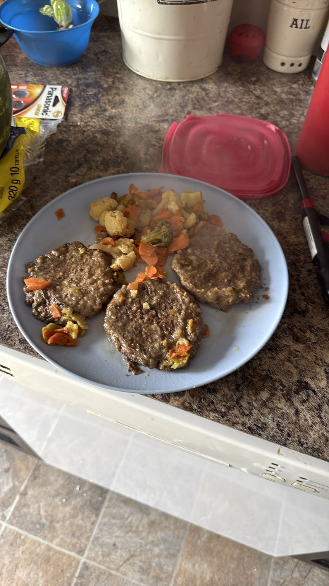 Galettes et légumes