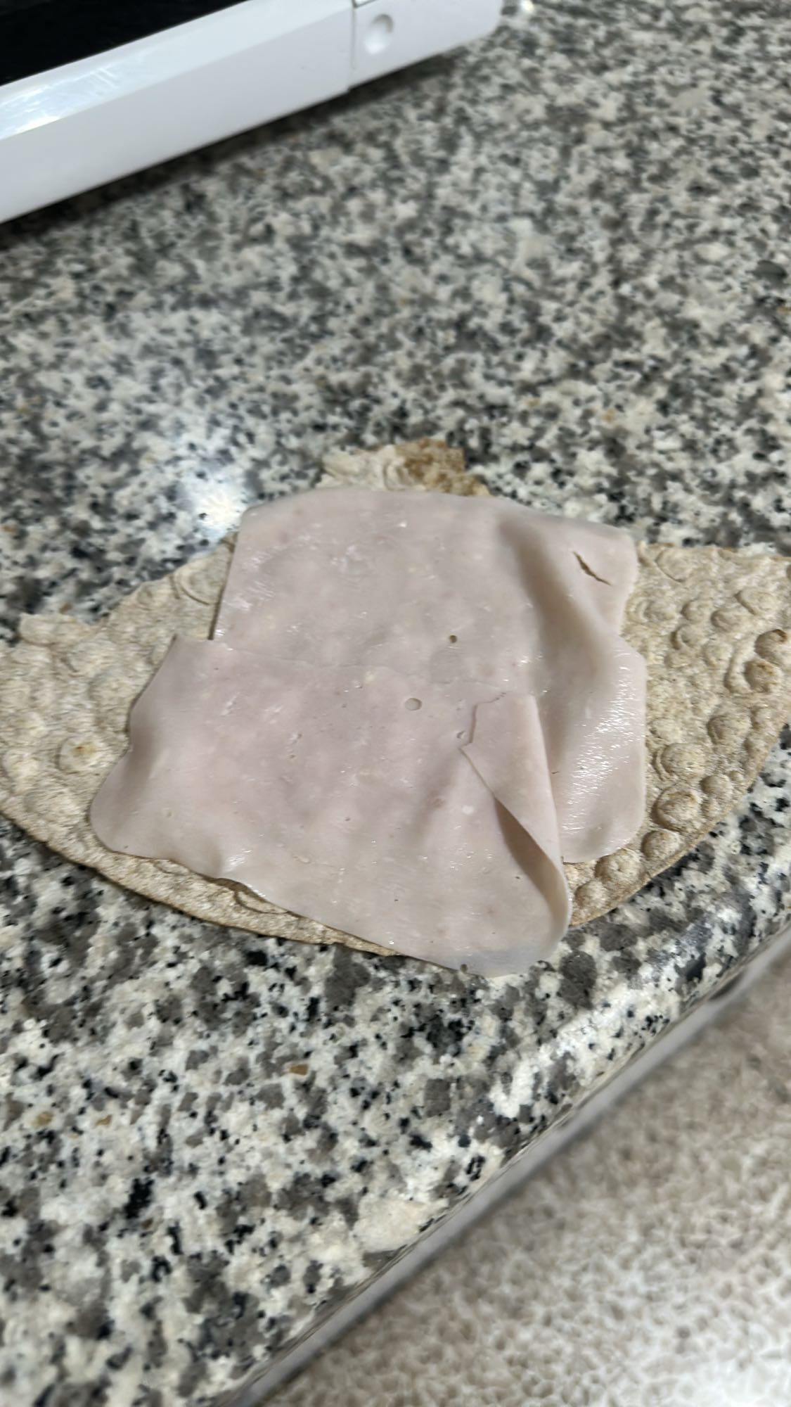 Turkey flatbread wrap