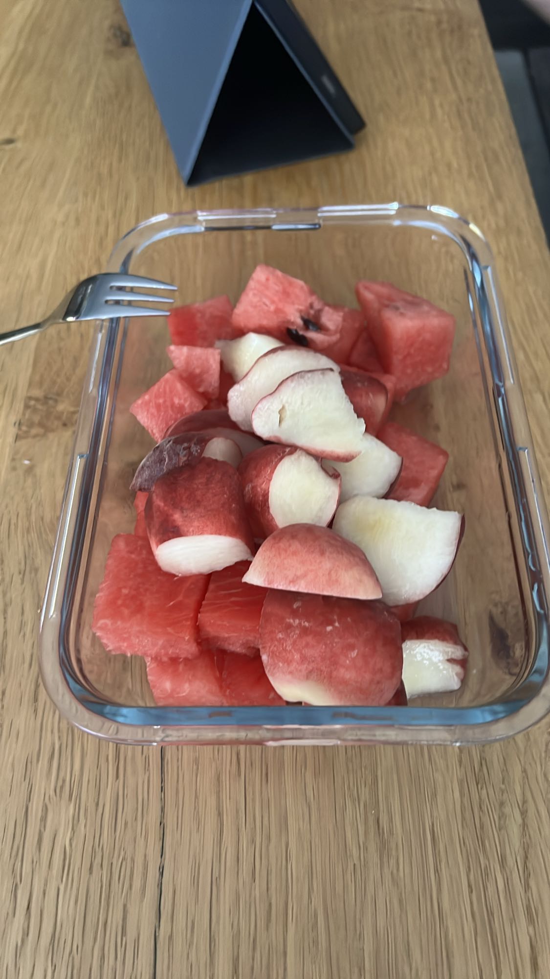 Wassermelone & Pfirsich Snack