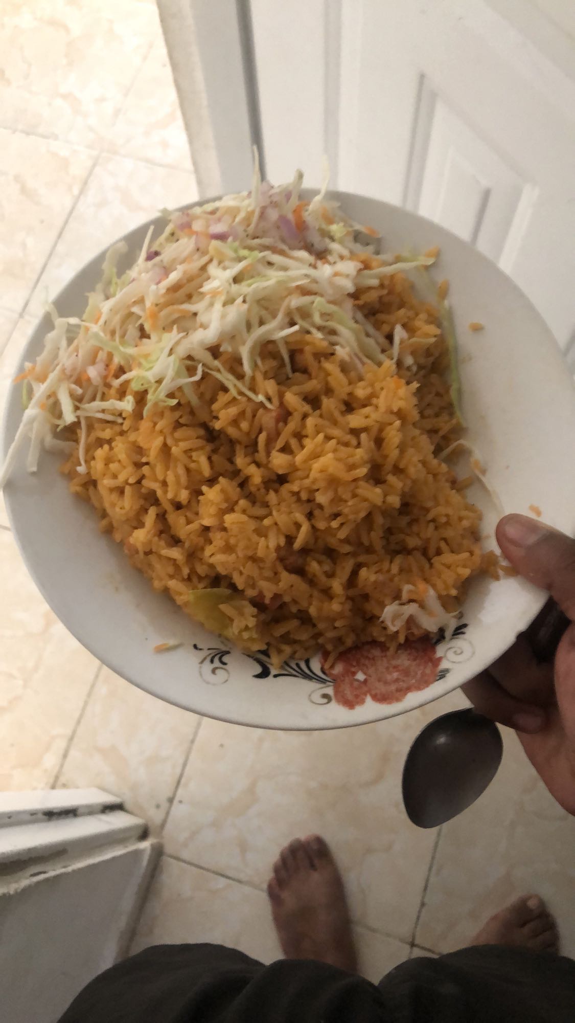 arroz con ensalada