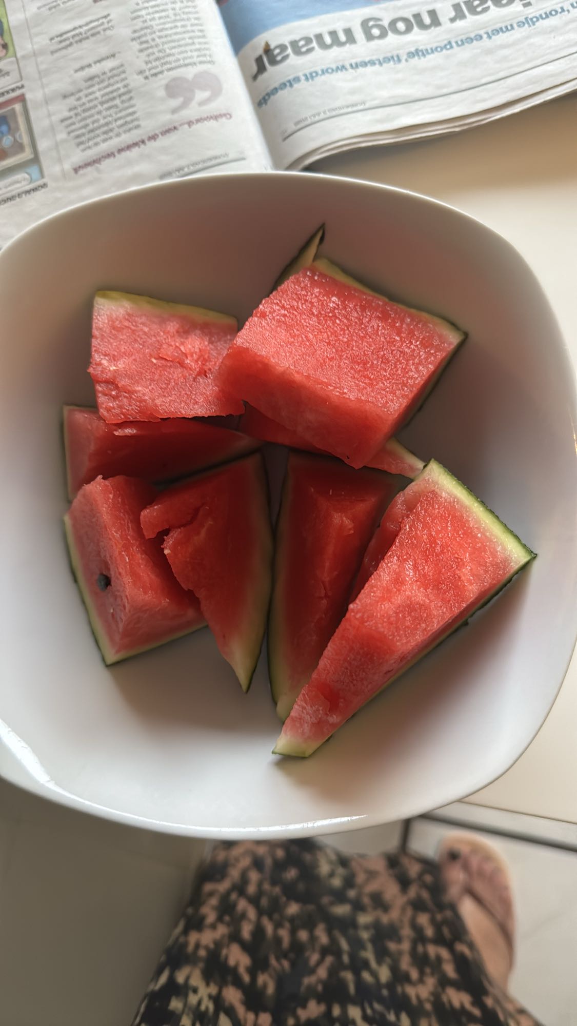 Watermeloen stukjes