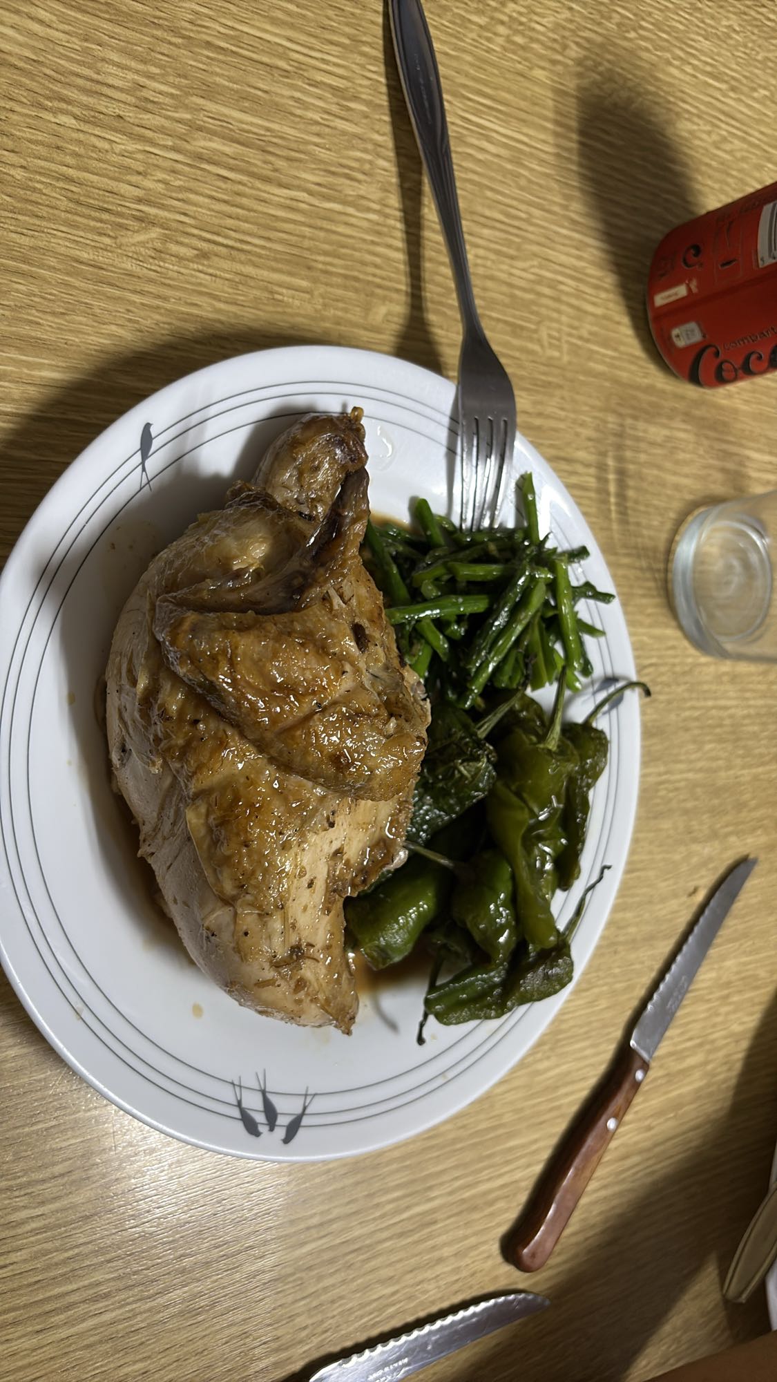 Pollo con verduras