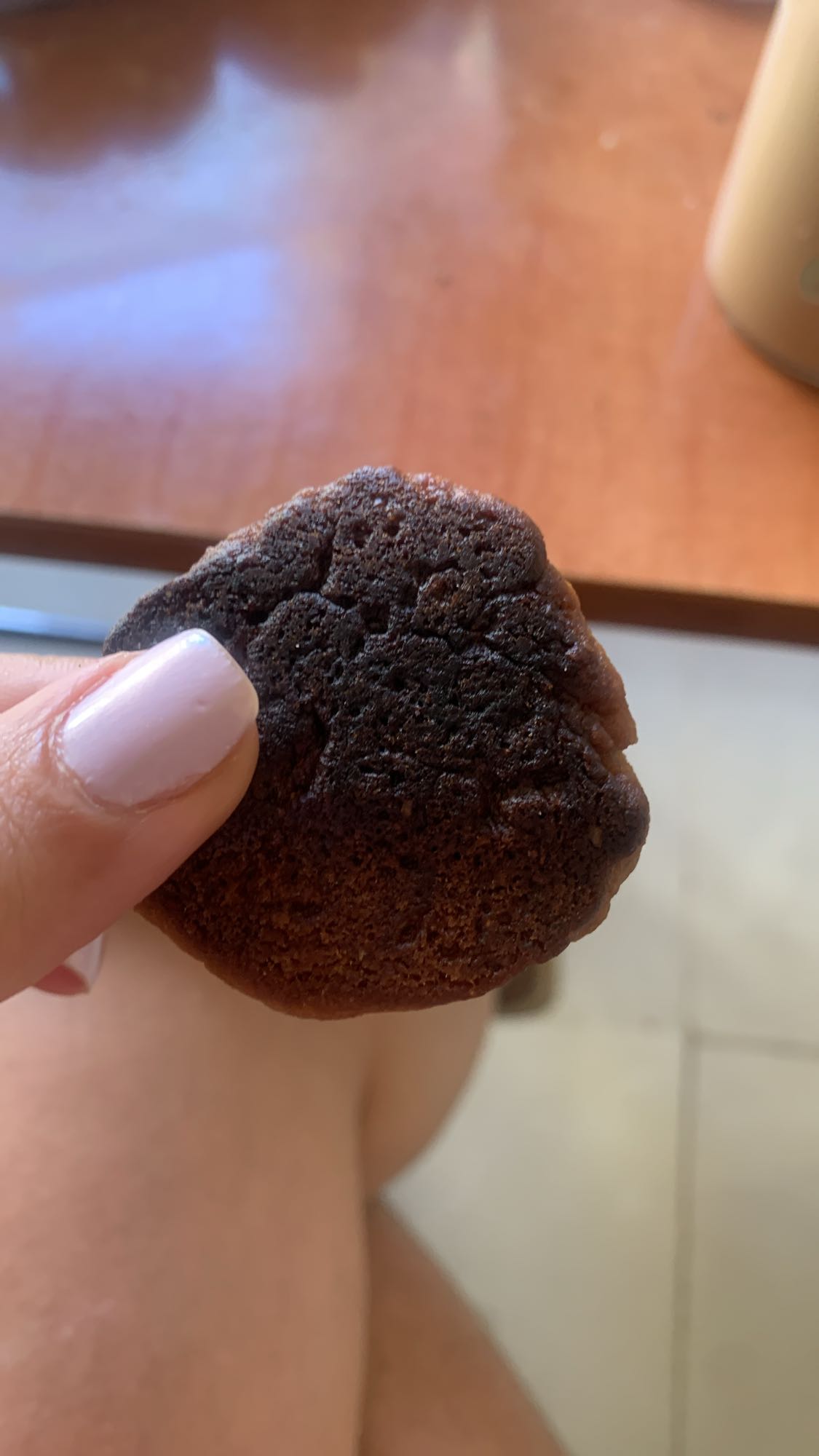 Burnt chocolate cookie
