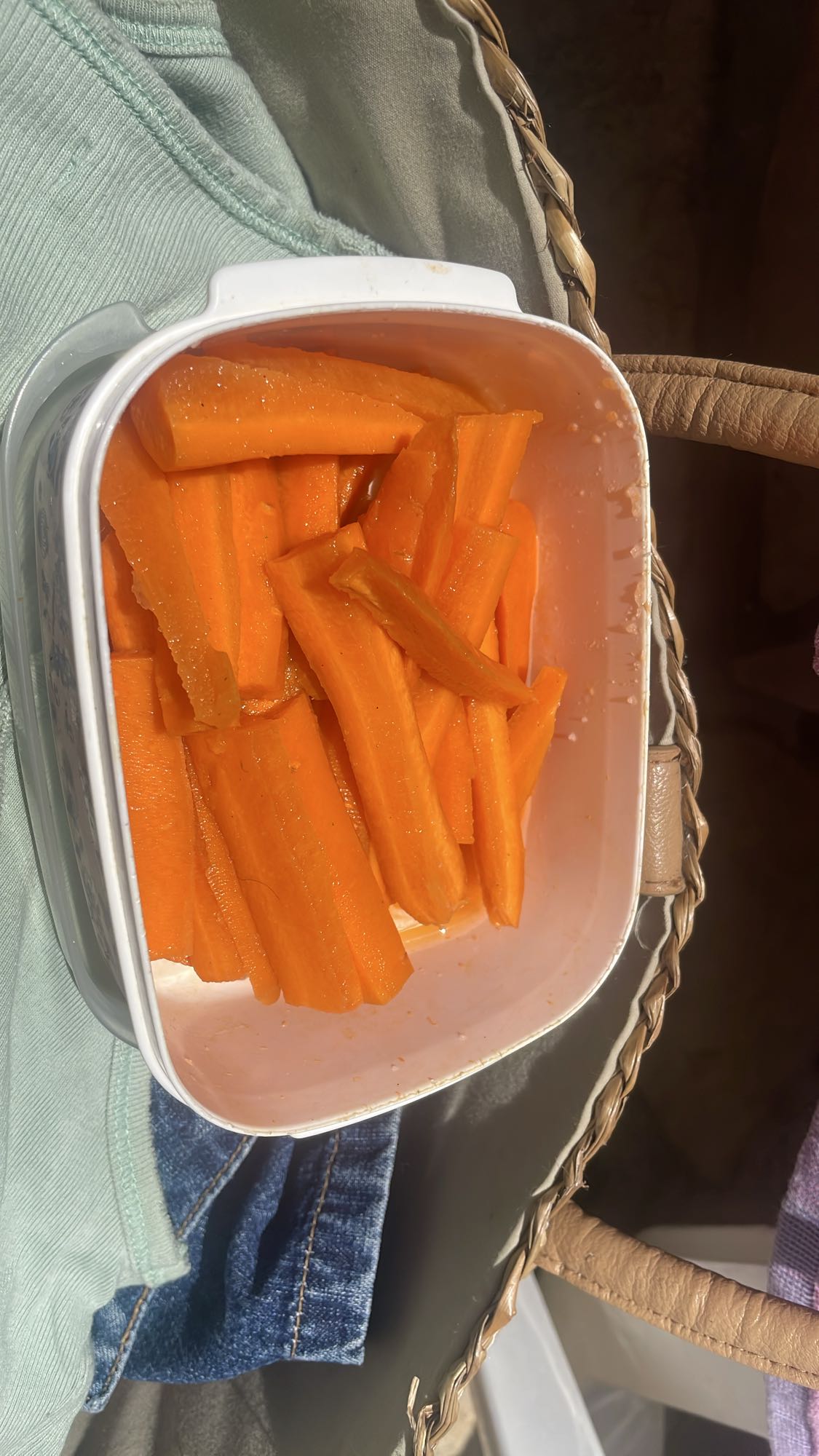 Carrot sticks snack