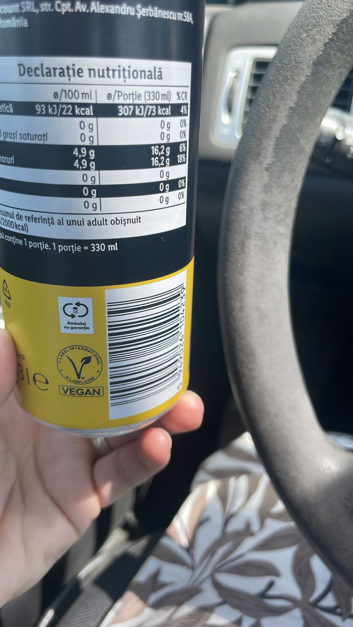 Băutură carbogazoasă vegană