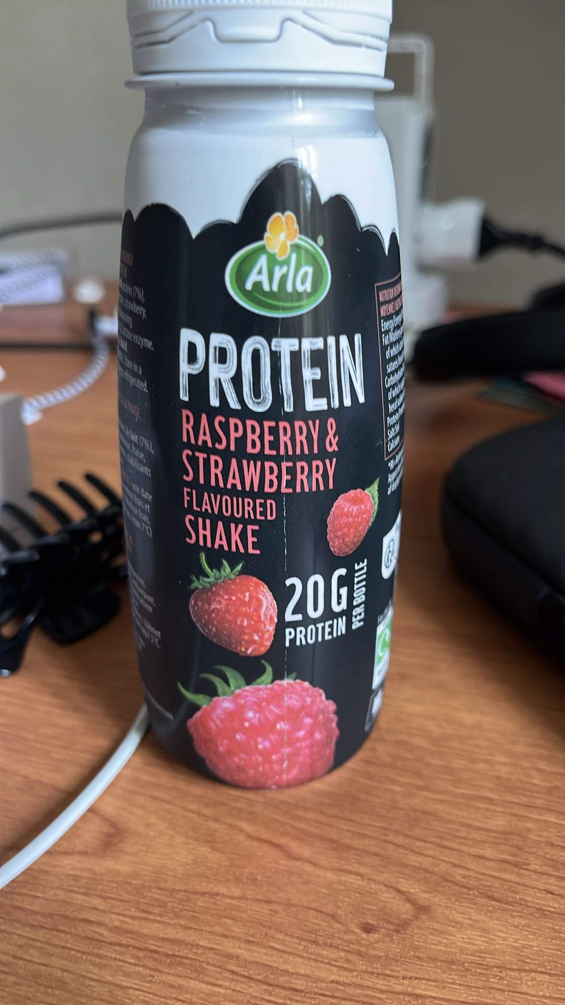 Shake protéiné fruits rouges