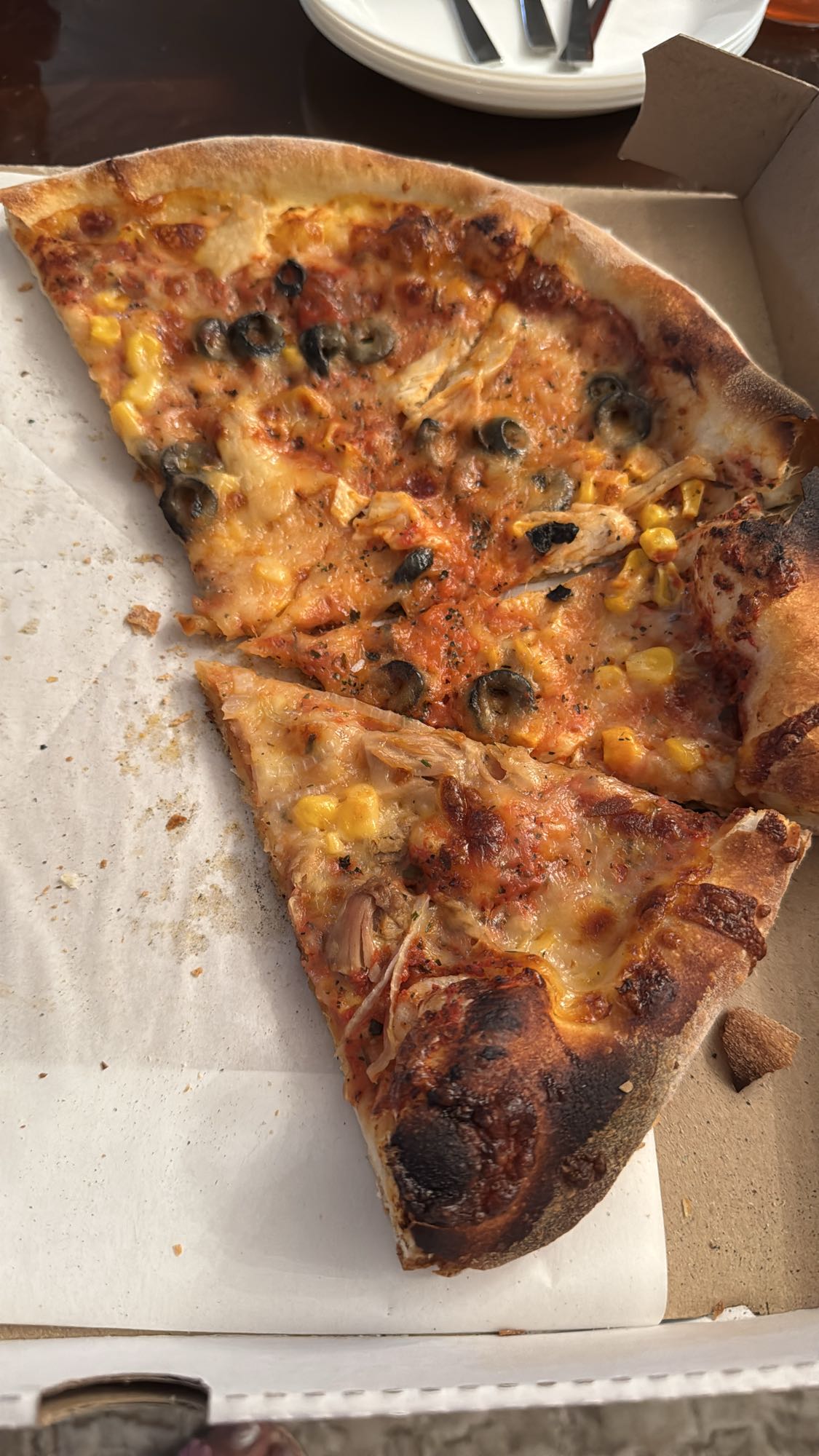 Pizza cu pui și porumb