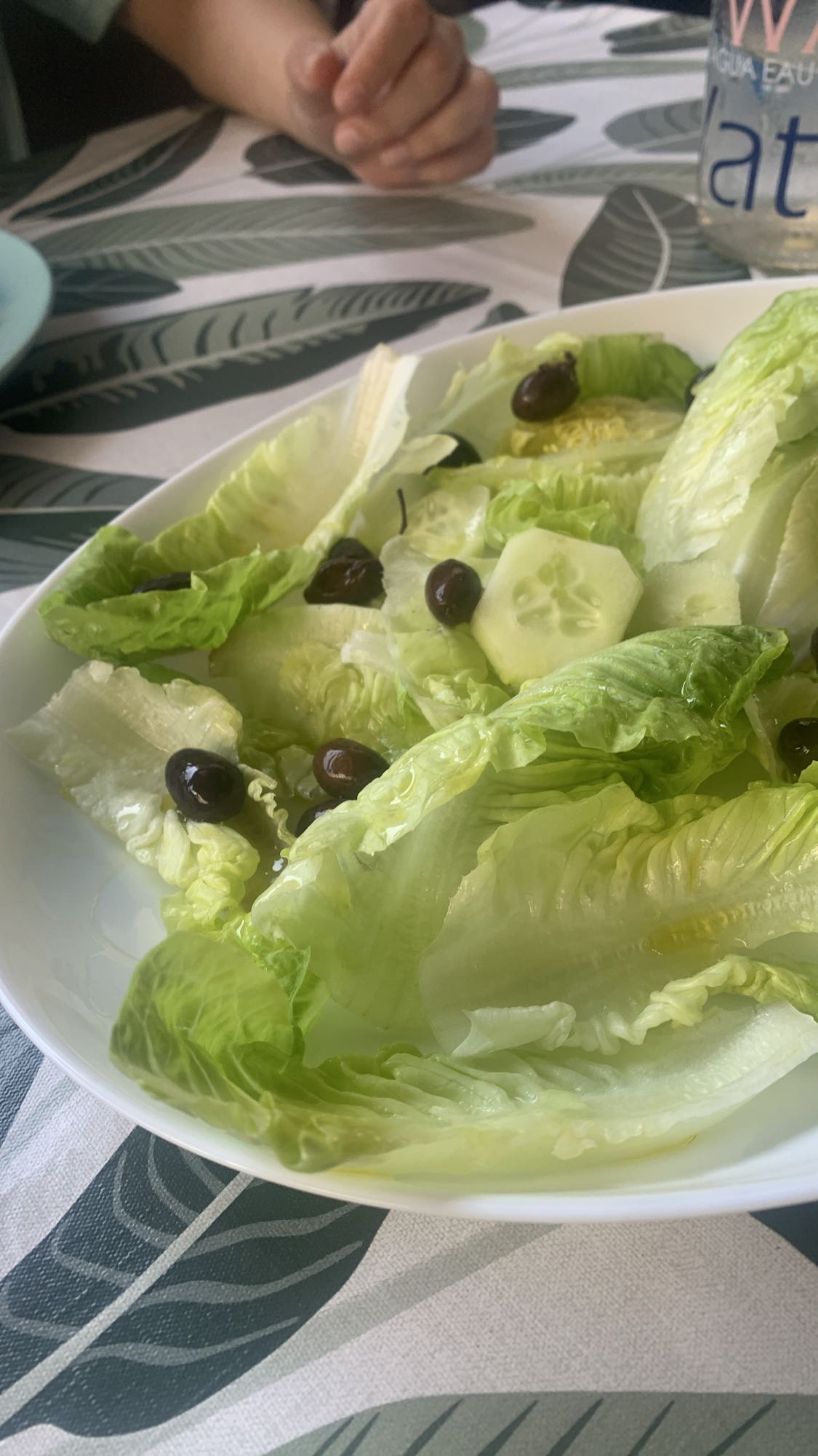 Ensalada simple de lechuga