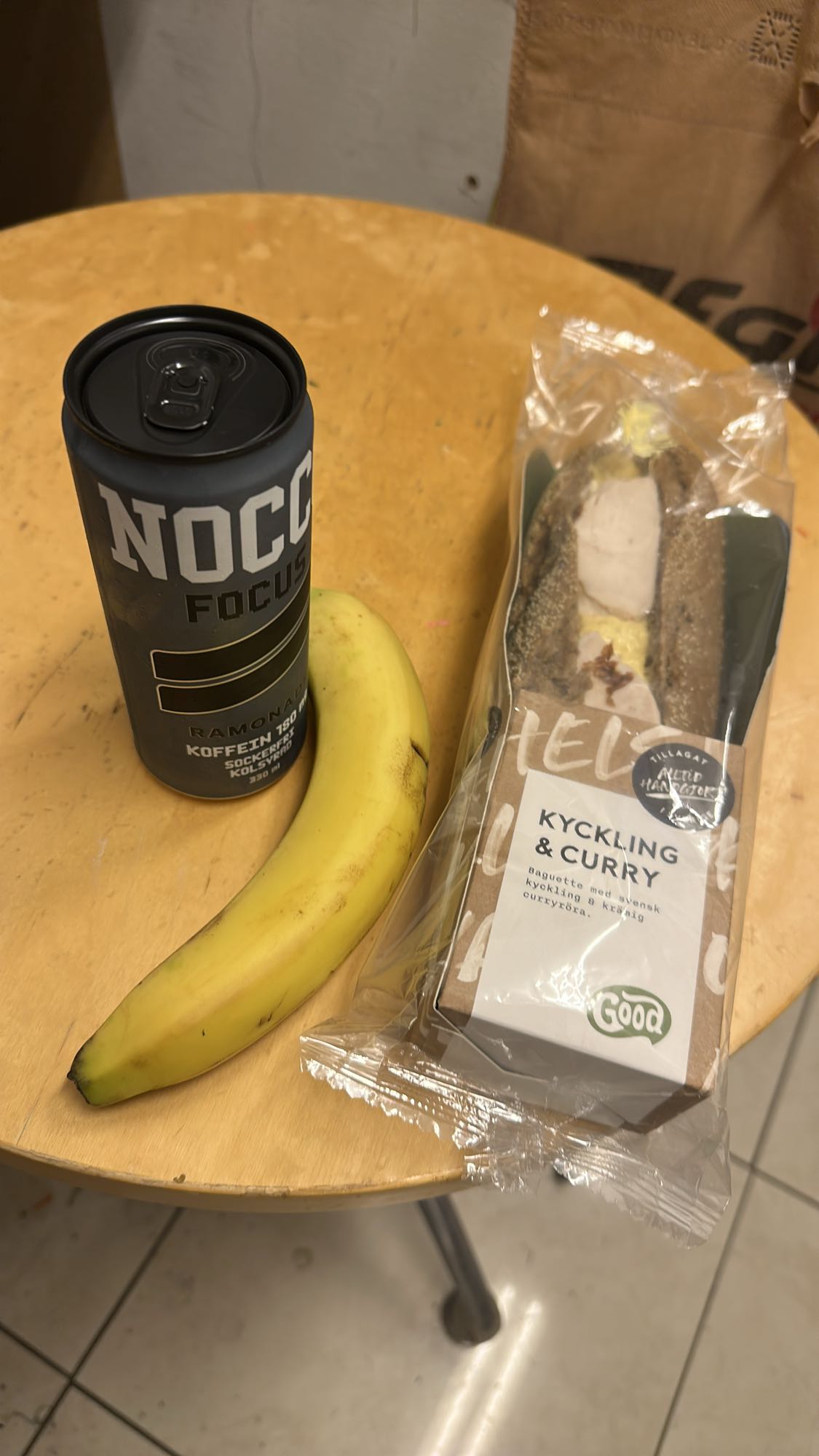 Kyckling & bananlunch